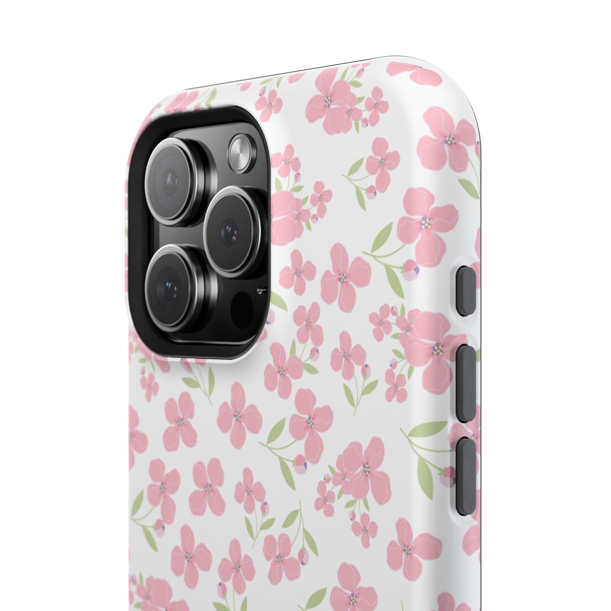 Customizable: Floral Impact-Resistant Phone Case