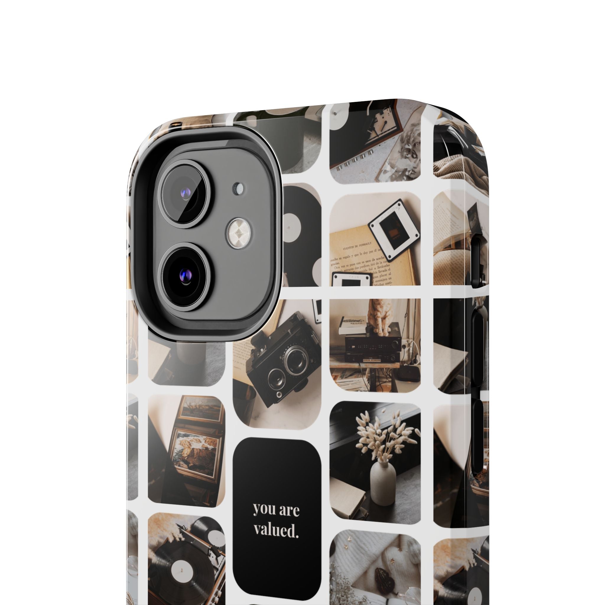 Retro Collage Phone Case - You Are Valued, Durable Protection for Your Device, Thoughtful Gift for Friends & Family, Perfect for Any [...]