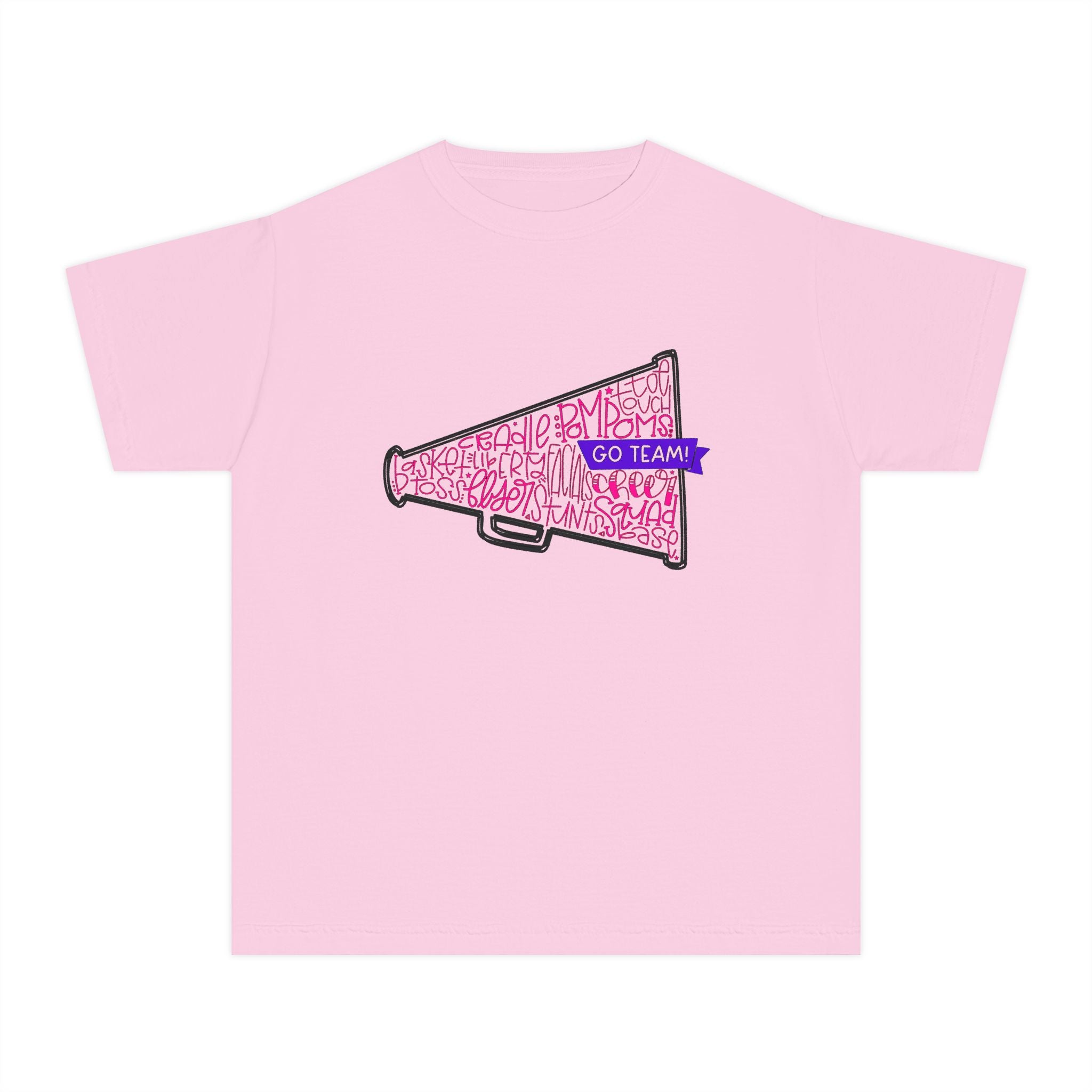 Customizable Cheerleader Megaphone Youth Tee