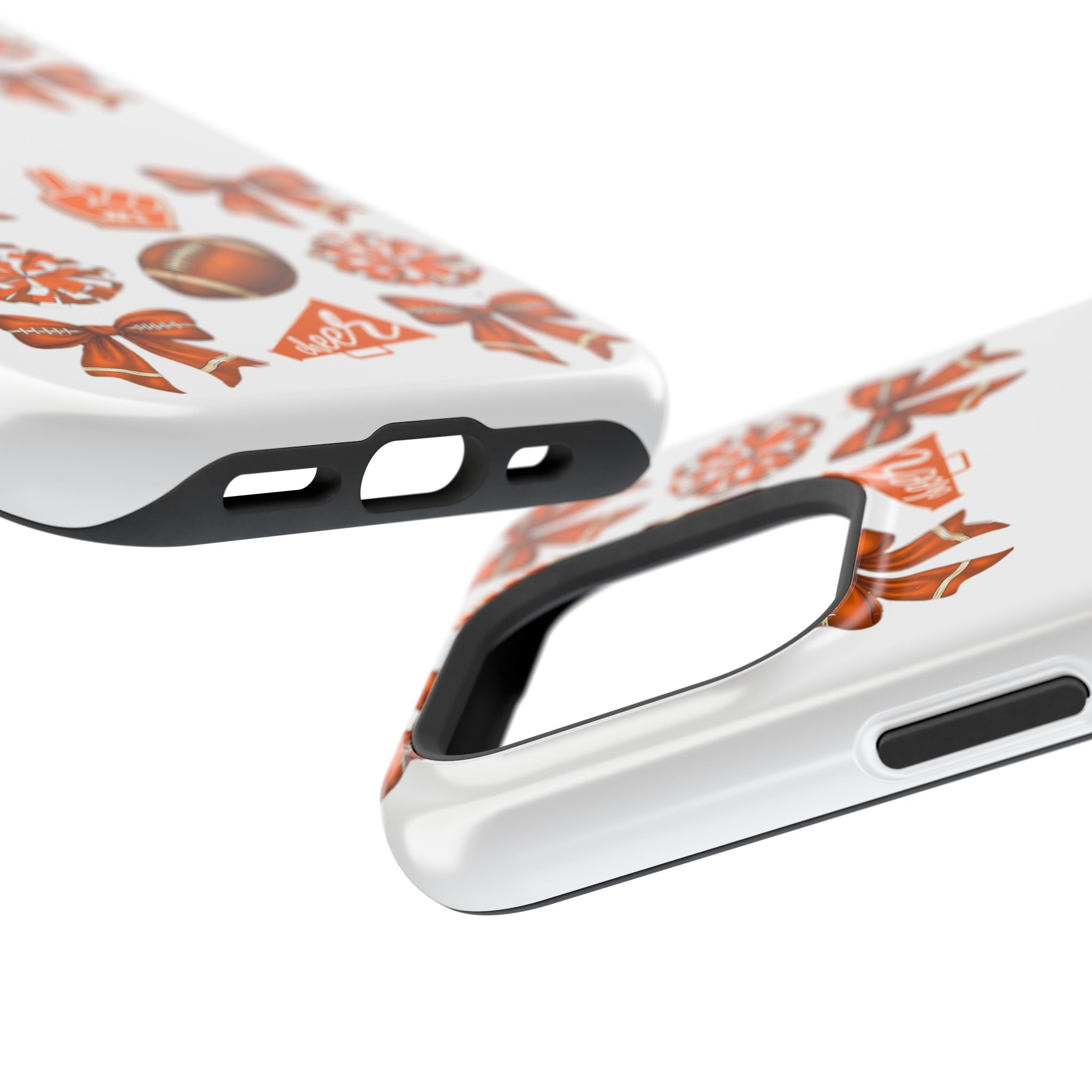 Customizable Orange-Themed Football Team Spirit Phone Case - Cheerful Accessories for Game Day, Unique Design for Fans, Sports Gift, Fall Celebrations, Team Pride