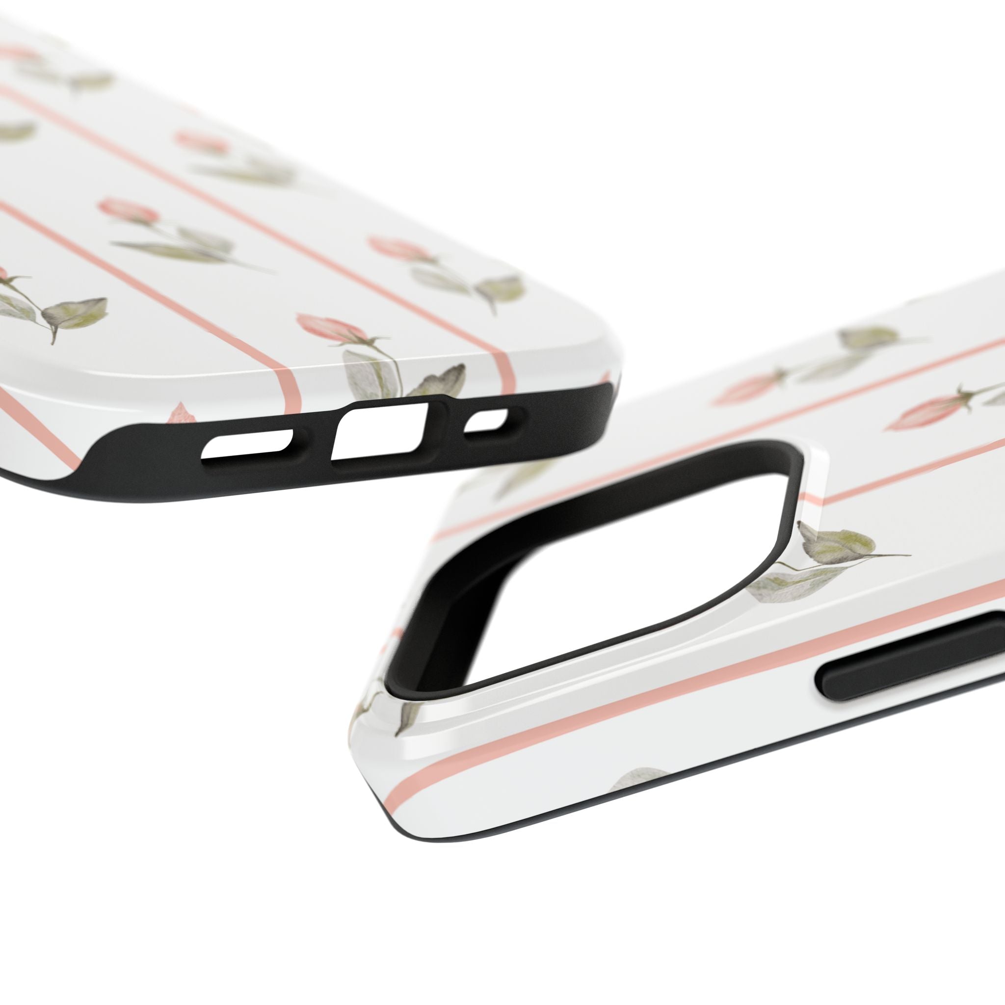 Customizable: Floral Impact-Resistant Phone Case, Chic Phone Cover