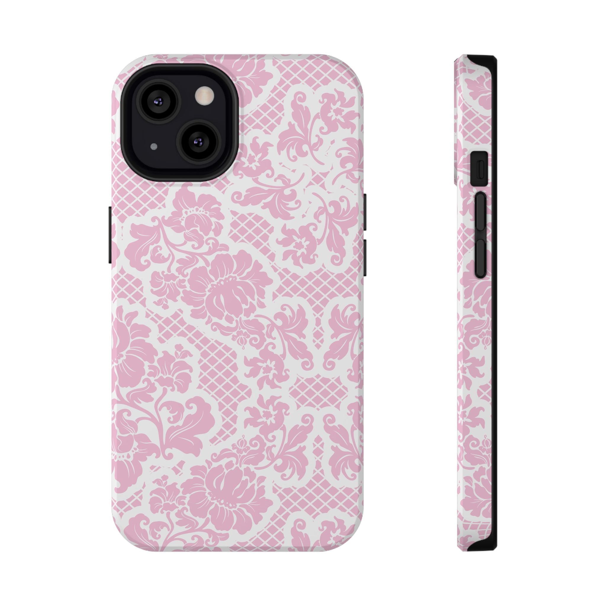 Customizable: Pink Lace Inspired Elegantly Chic Impact-Resistant Case
