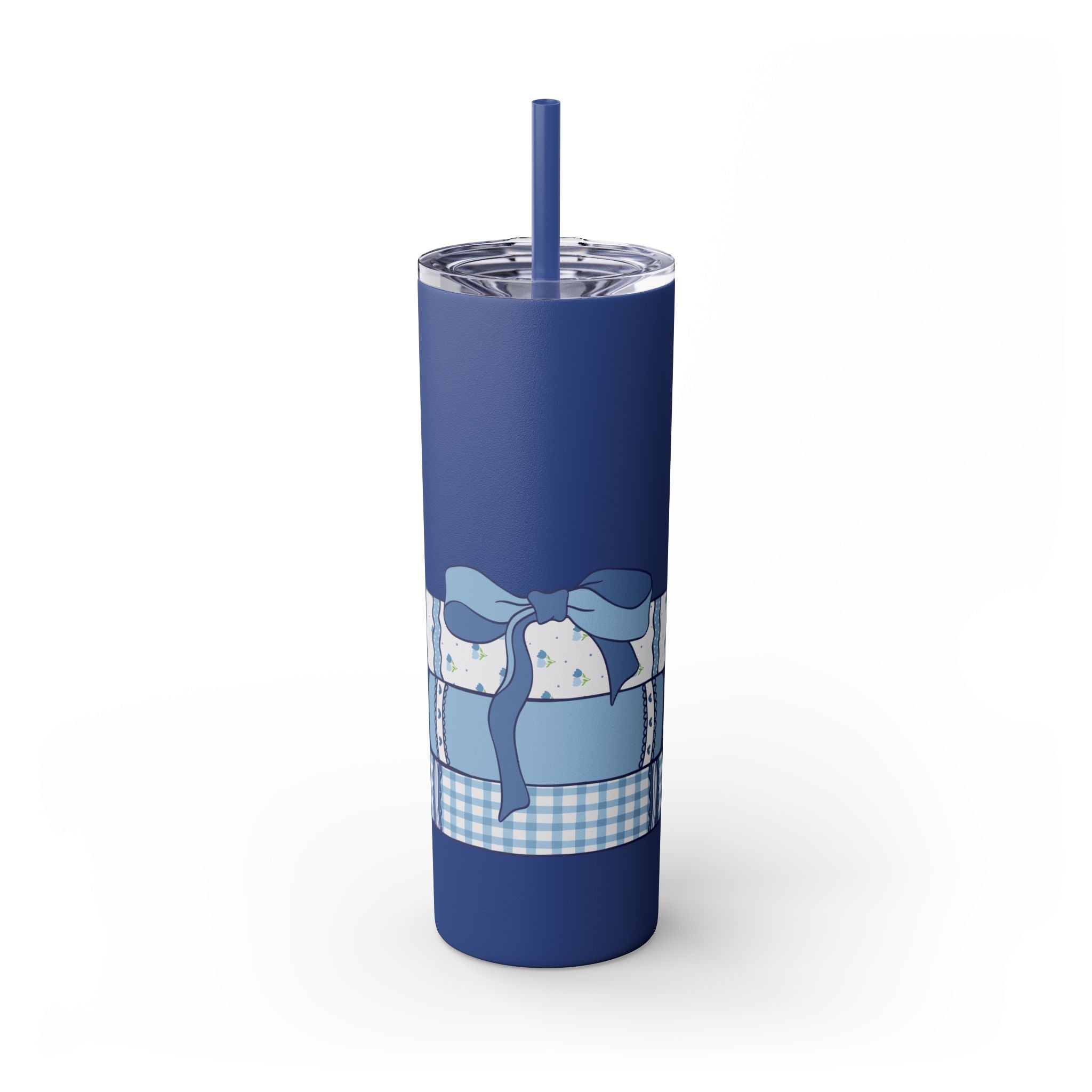 Customizable: Girly Book Club Skinny Tumbler with Straw, 20oz | Perfect for Events, Gifts, Coffee, and Summer Drinks