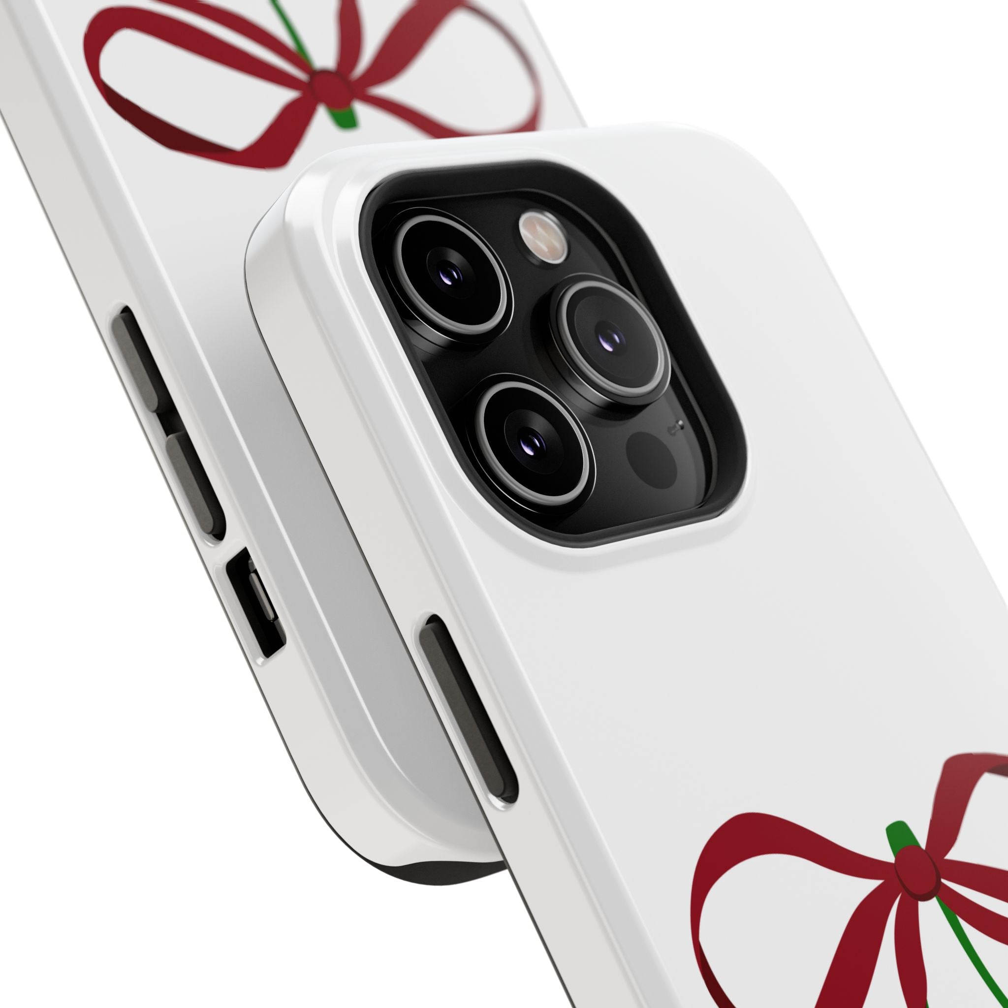 Customizable: Cherry Bow Impact-Resistant Case for Smartphones | Cute Phone Cover | Gift for Her | Cherry Lover's Accessory | Durable Phone Case
