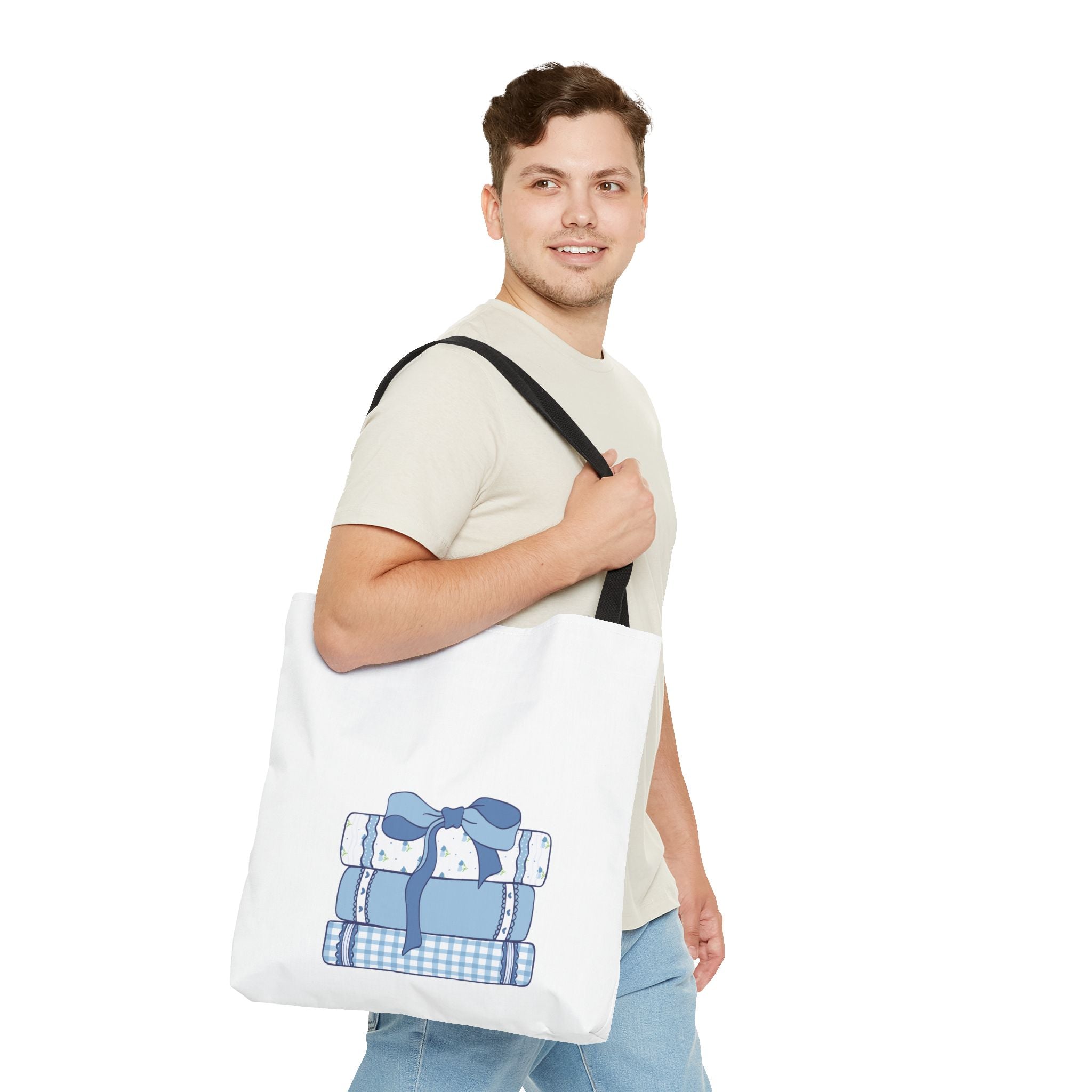 Customizable: Aesthetic Book Lover's Tote Bag, Ideal for College, Study, Shopping, Cute Canvas Bag, Gift for Student