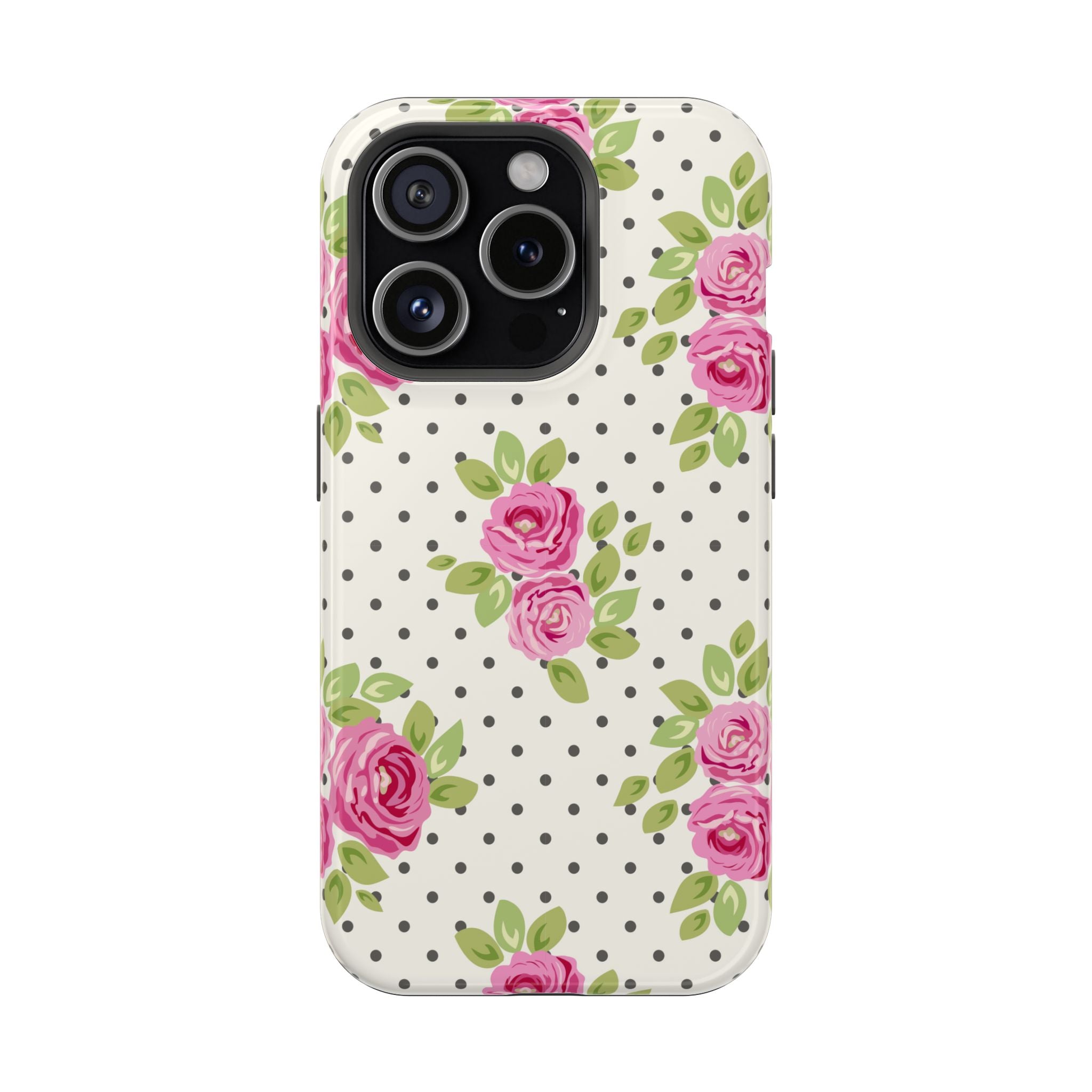Customizable: Floral Polka Dot Phone Case
