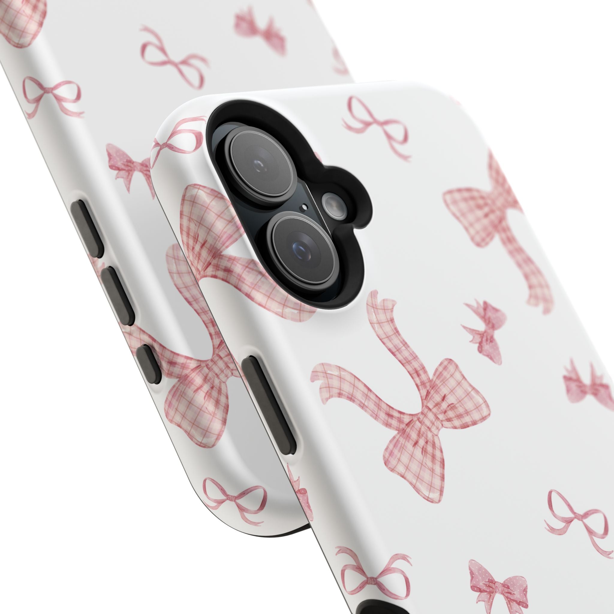 Customizable: Gingham Chic Bow Pattern Phone Case