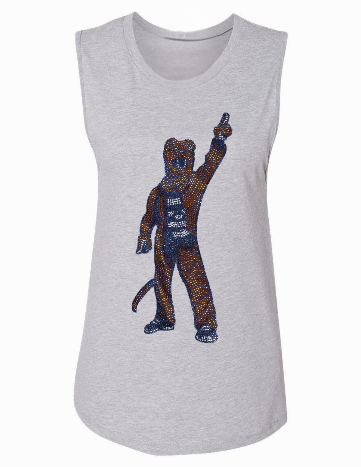 Penn State Full Body Mascot Head Grey Tank Top