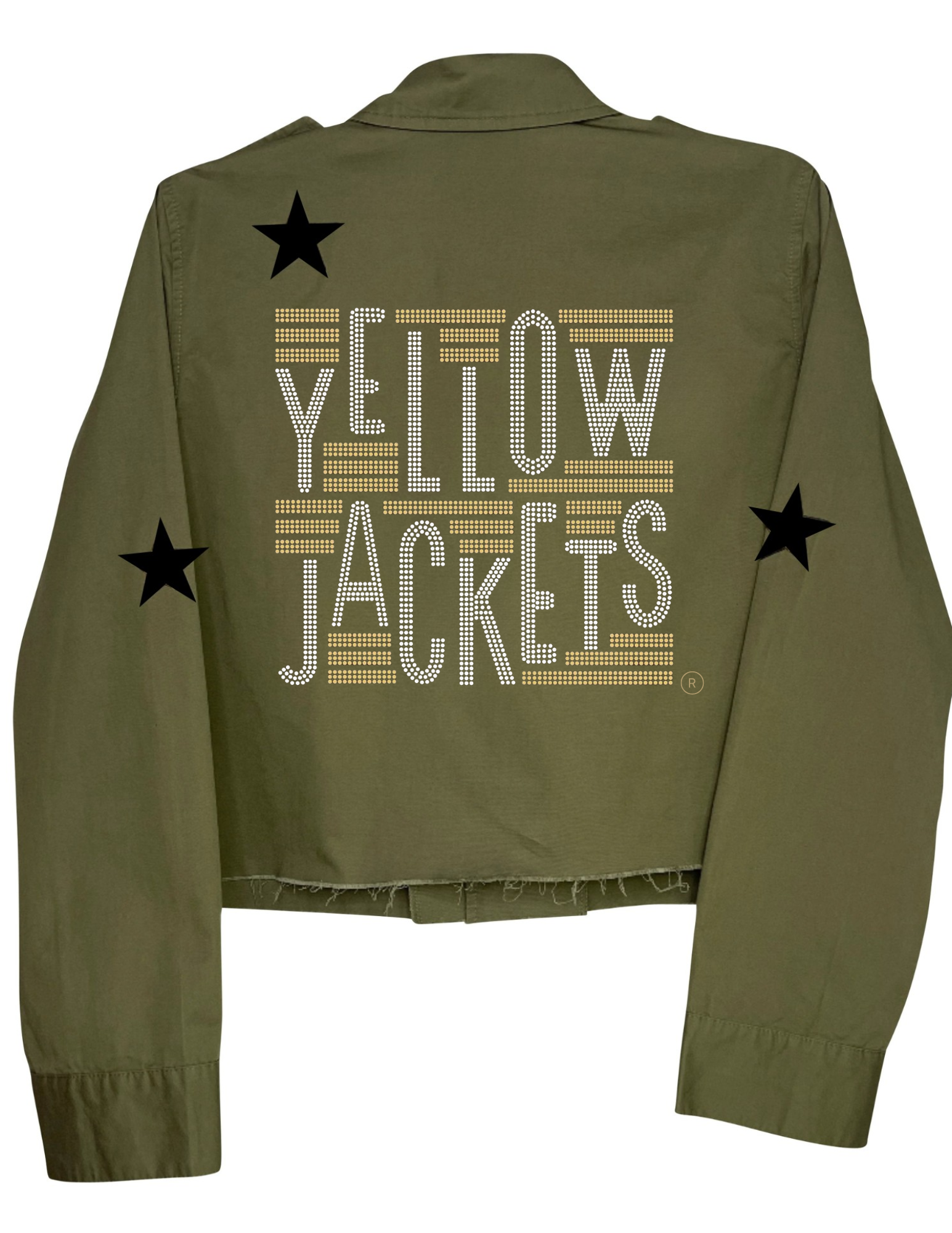 Georgia Tech Yellow Jackets Army Green Shacket
