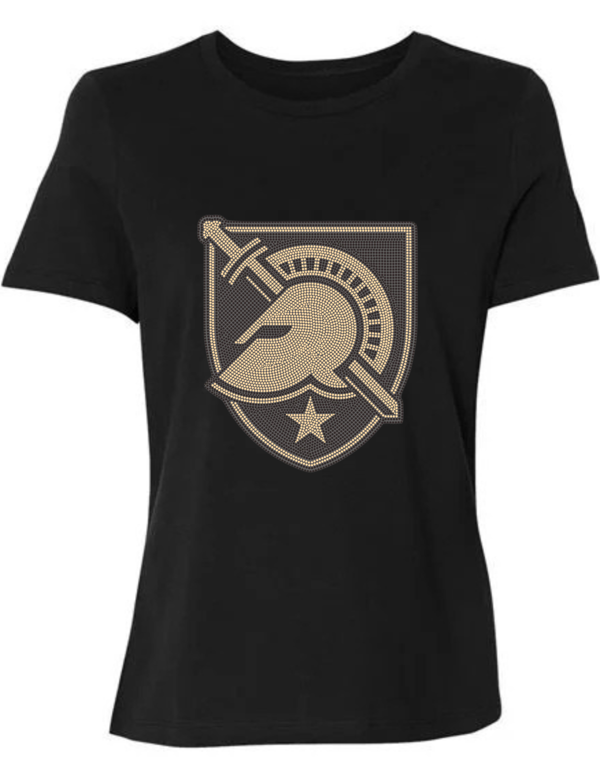 Army West Point Black Knights Shield Black Crewneck T-Shirt