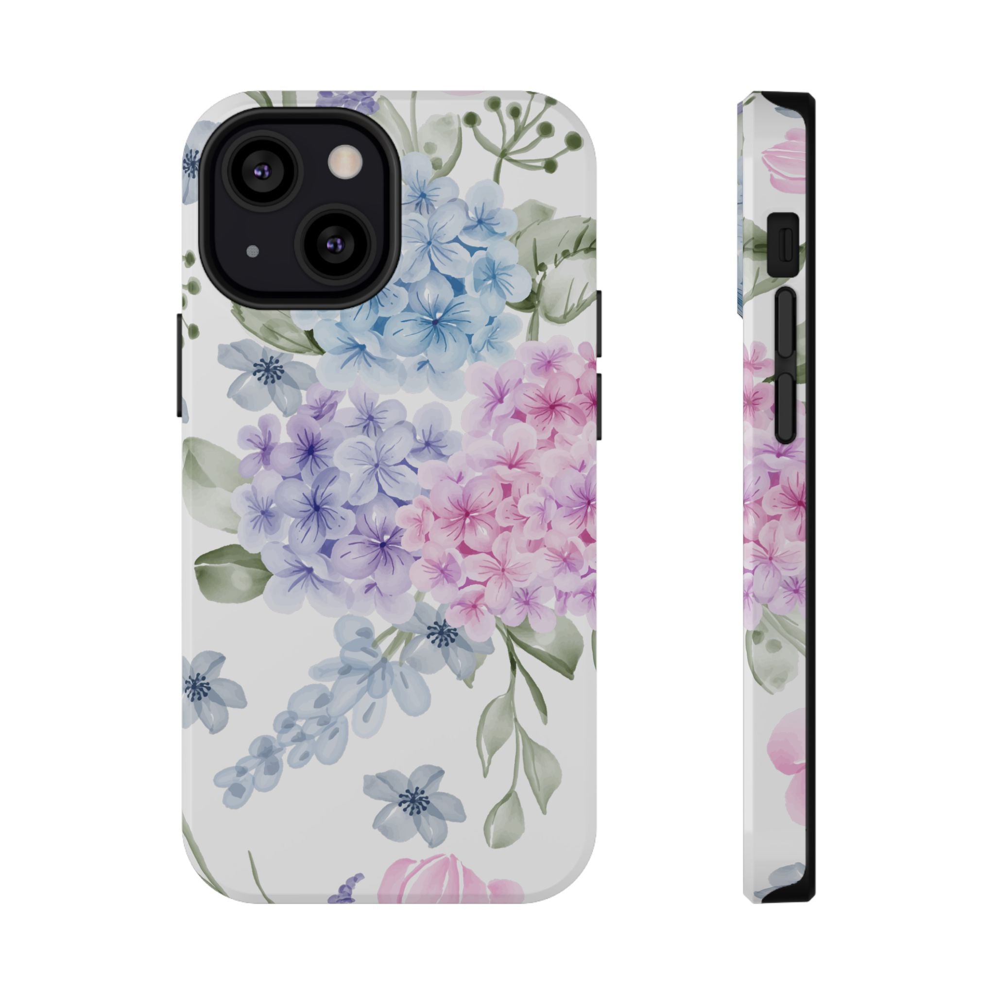 Customizable: Floral Hydrangea Impact-Resistant Phone Case
