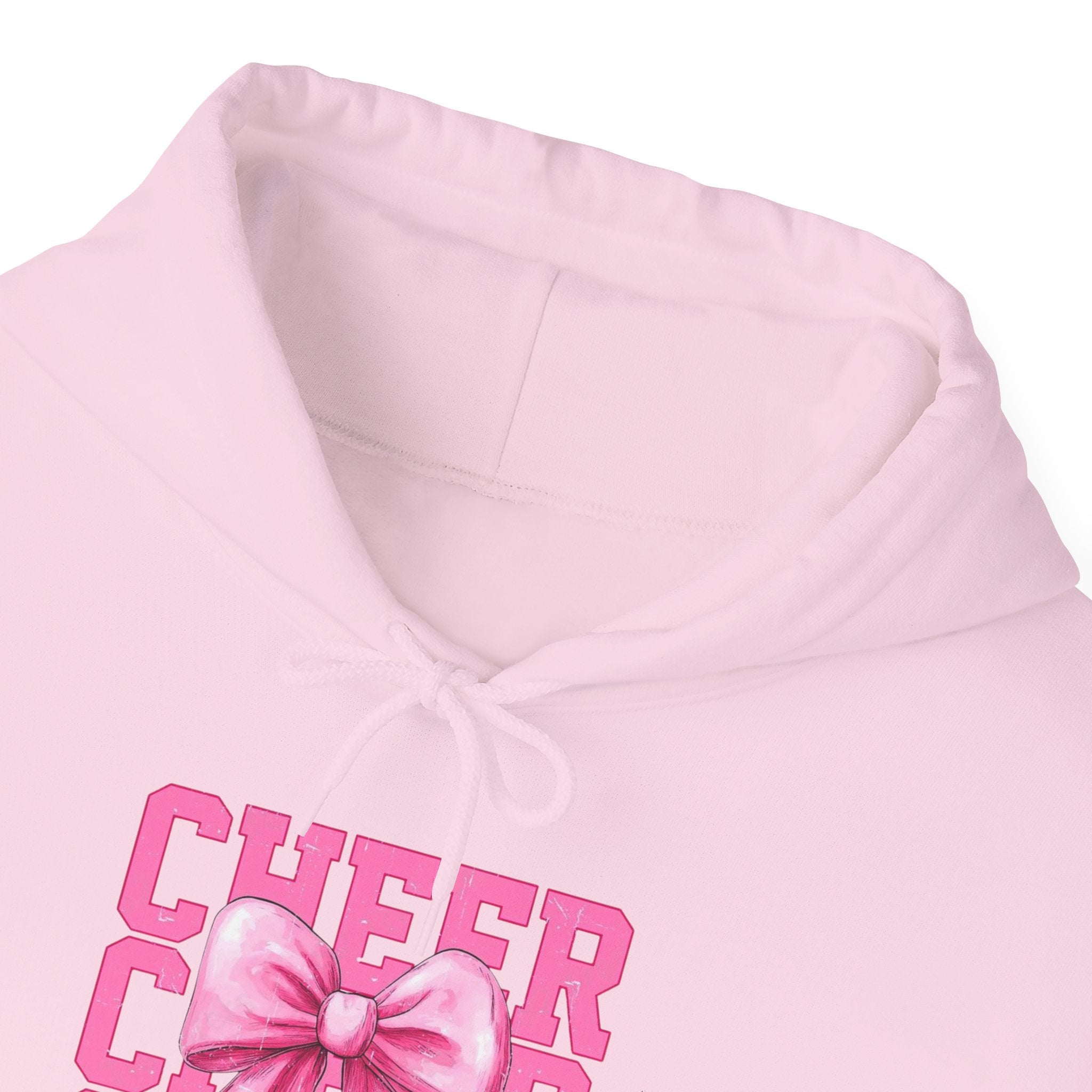 Cheerful Bow Hoodie - Perfect for Cheerleaders, Team Spirit, Dance, Everyday Wear, Gift for Coaches, Cheer Events