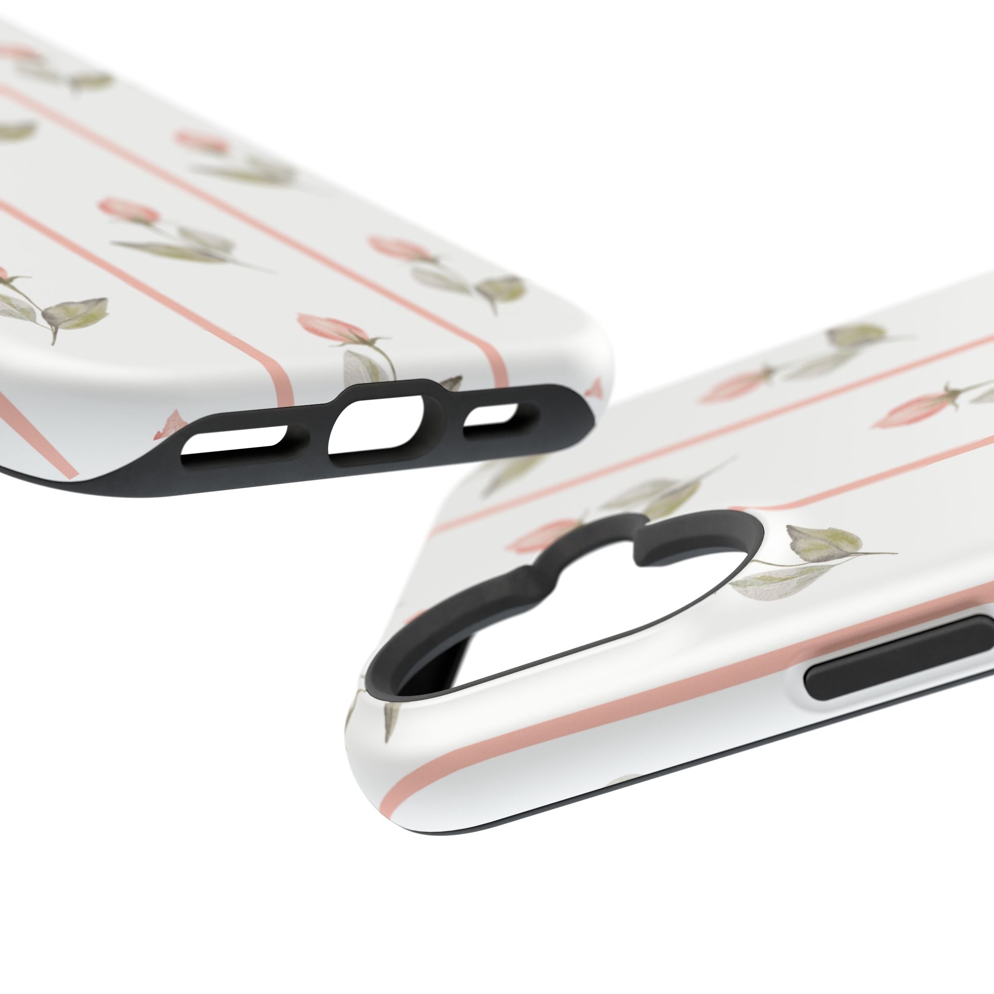 Customizable: Floral Impact-Resistant Phone Case, Chic Phone Cover
