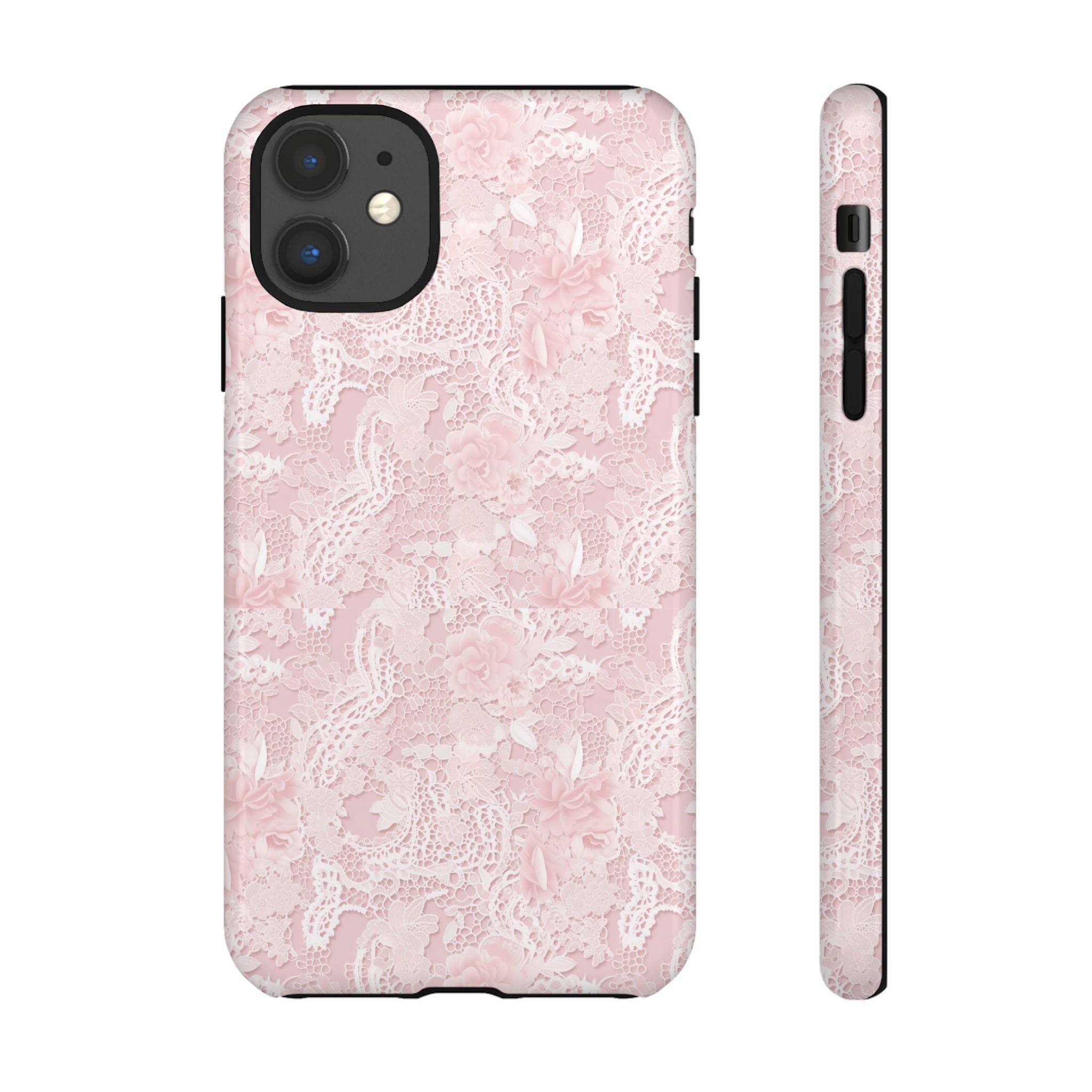 Customizable: Pink Floral Phone Case, Stylish Tough Cases, Unique Gift for Her, Cute Phone Accessories, Floral Tech Cover