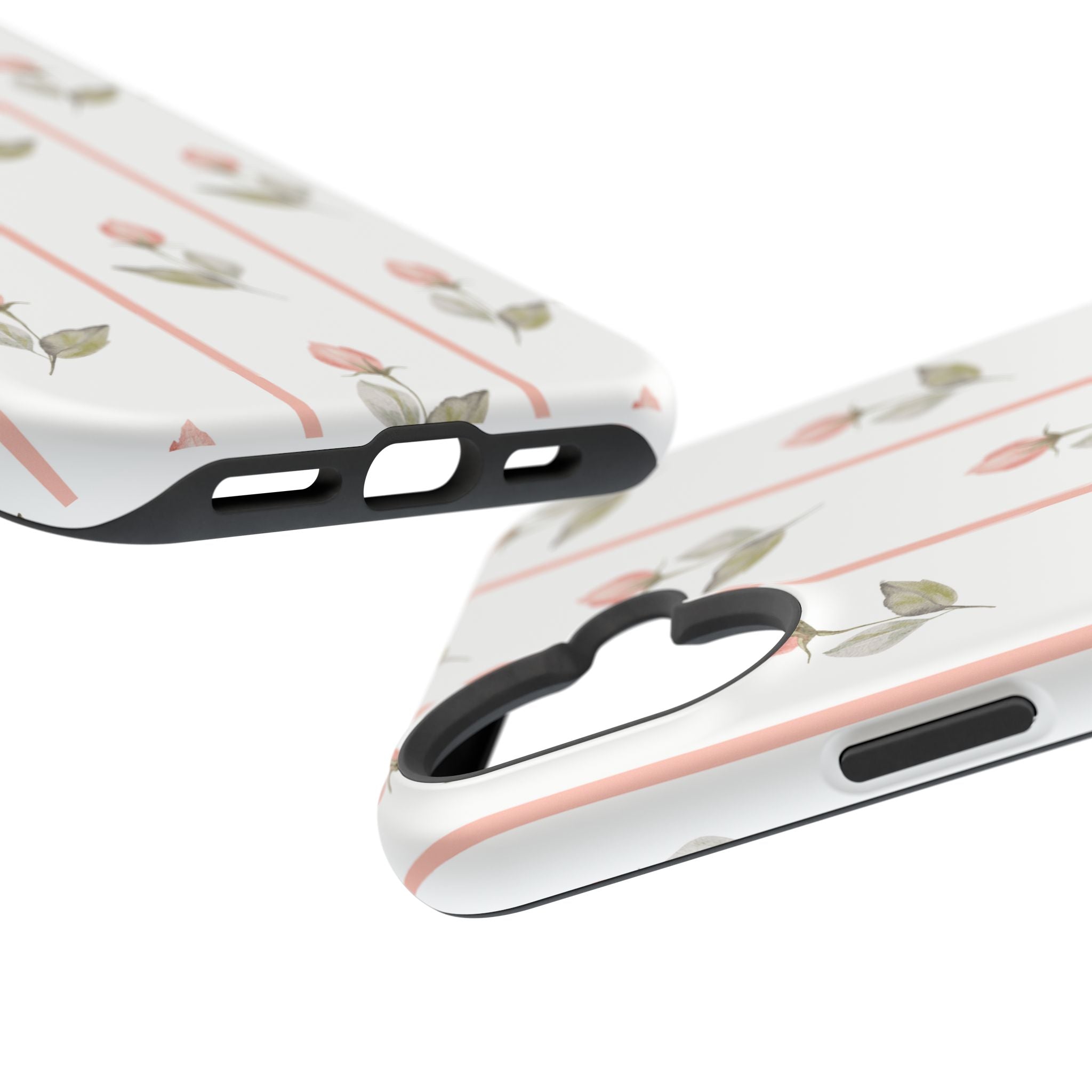 Customizable: Floral Impact-Resistant Phone Case, Chic Phone Cover
