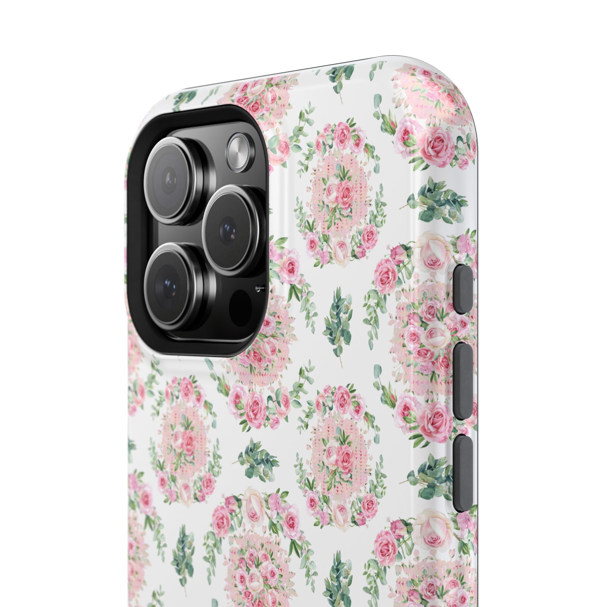 Customizable: Floral Impact-Resistant Phone Case