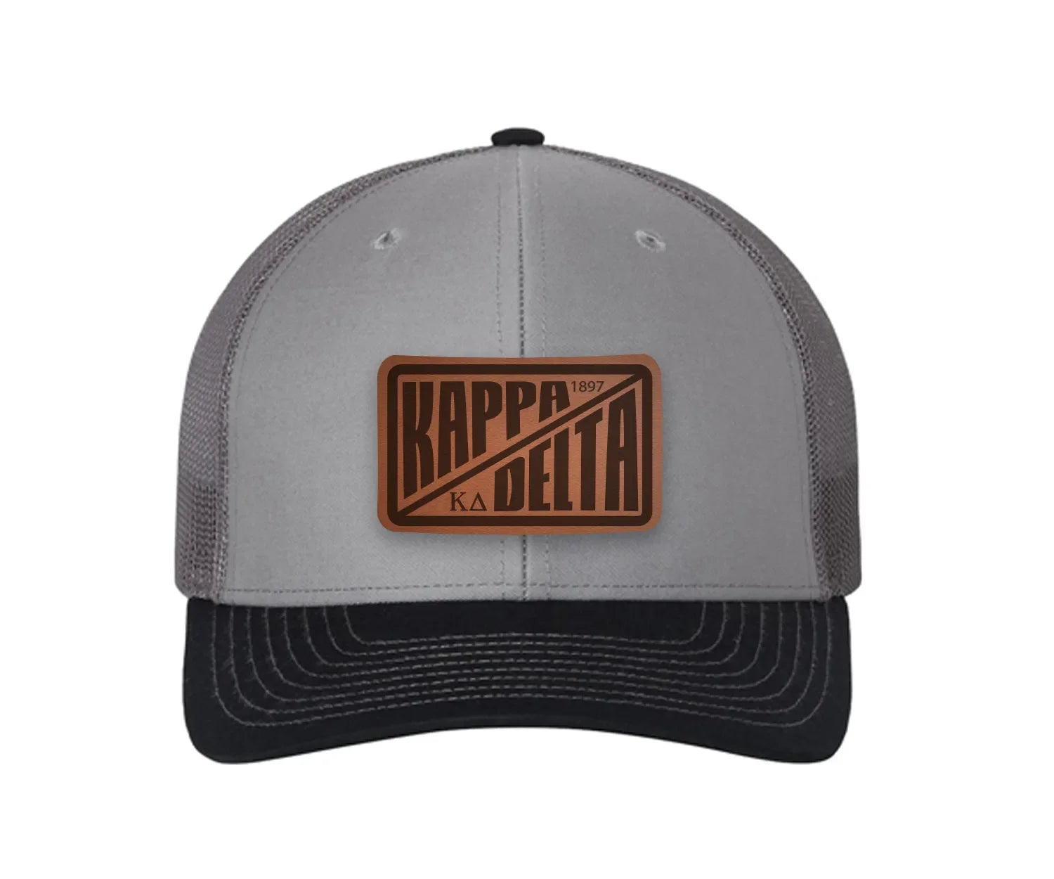 Kappa Delta Richardson 112 Leatherette Patch Trucker Hat - Divide