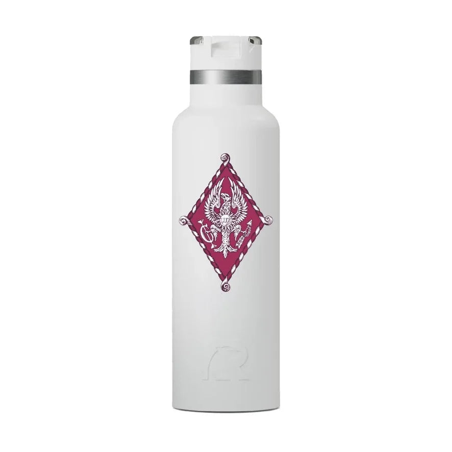 Pi Beta Phi Crest RTIC 20 oz Ceramic Lined Water Bottle Tumbler - UV Print
