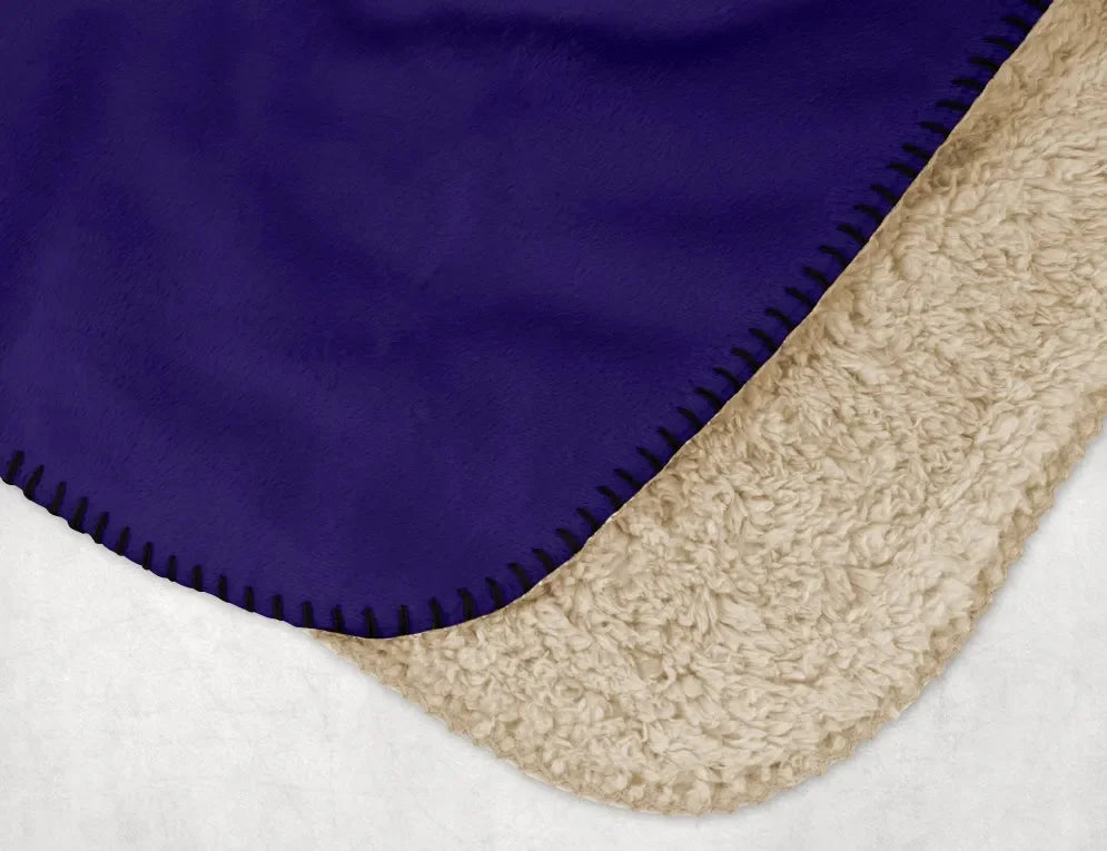 Tri Sigma XL 60x80 Sherpa Blanket Retro