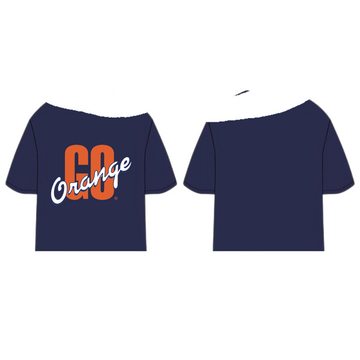 Syracuse "Go Orange" Off-The Shoulder Tee