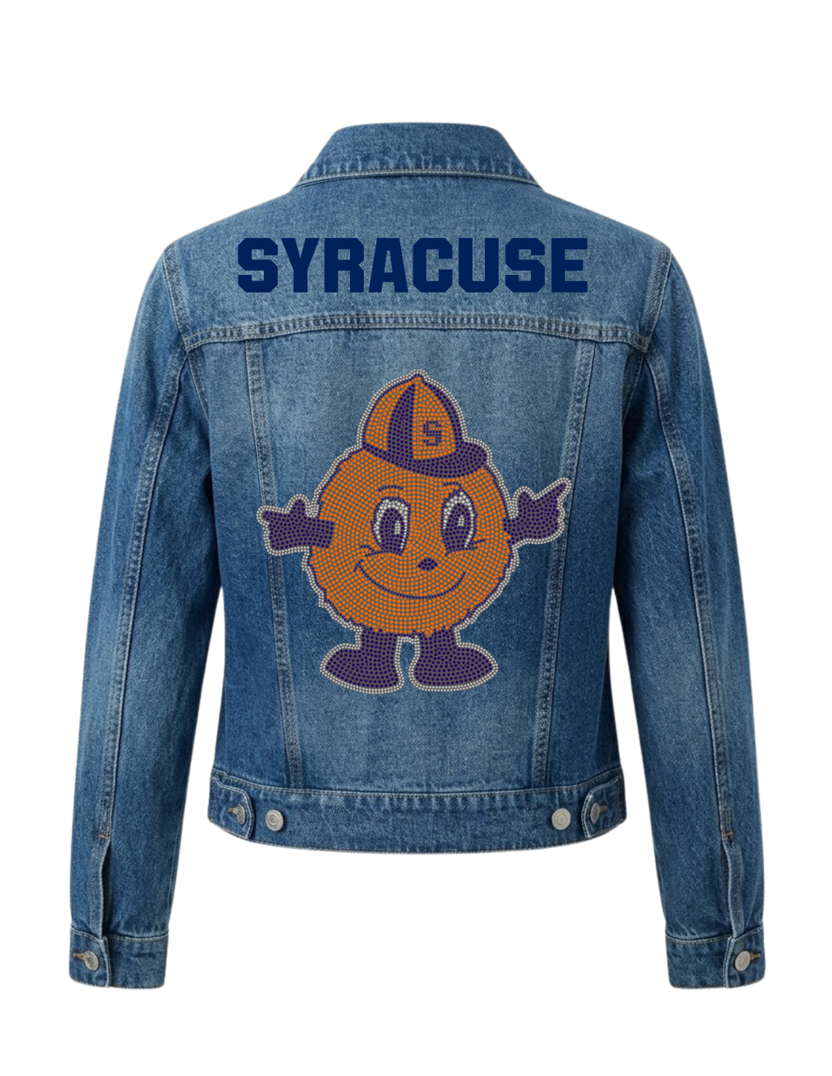 Syracuse University Otto Orange Blue Denim Jacket