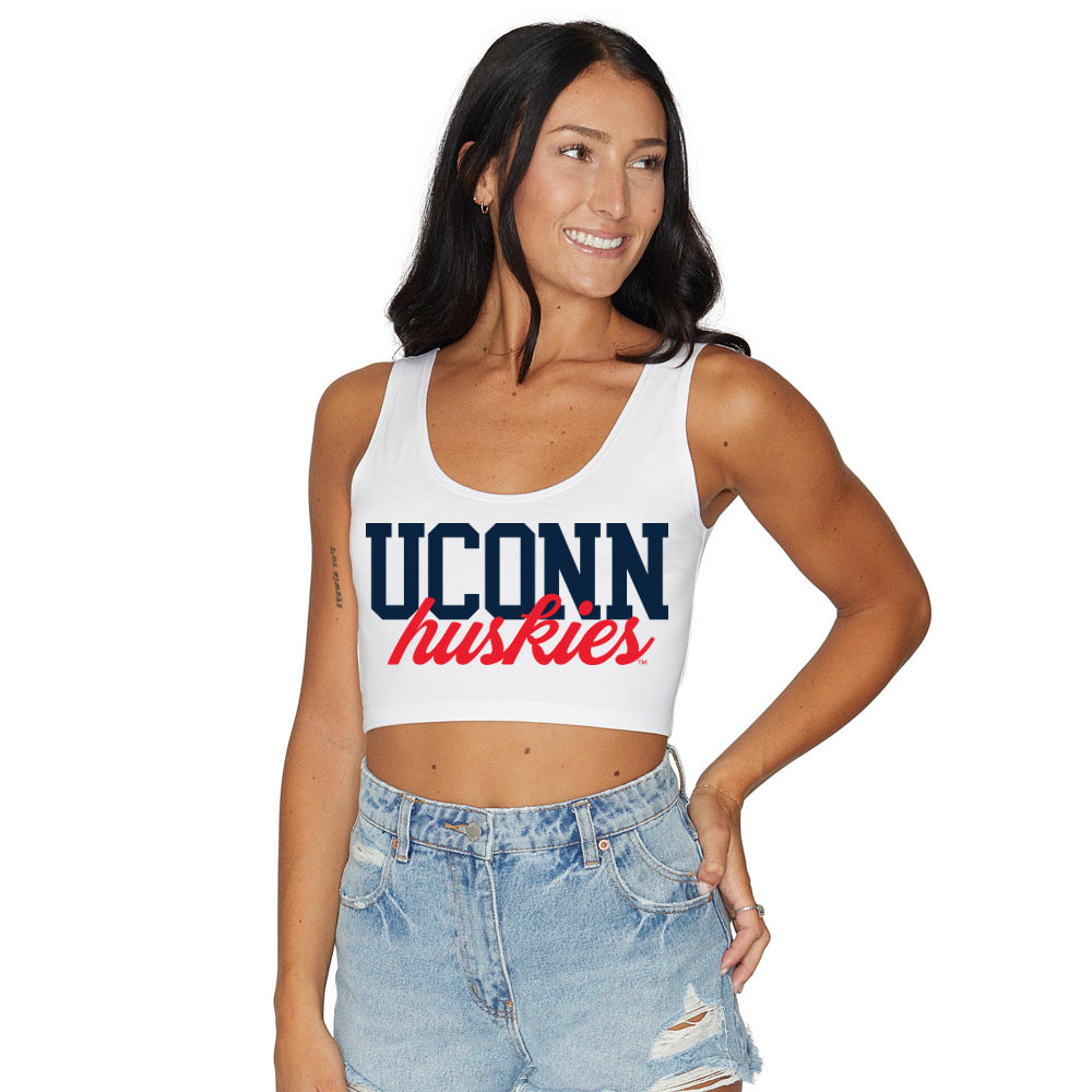 UConn Classic Crop Tank Top