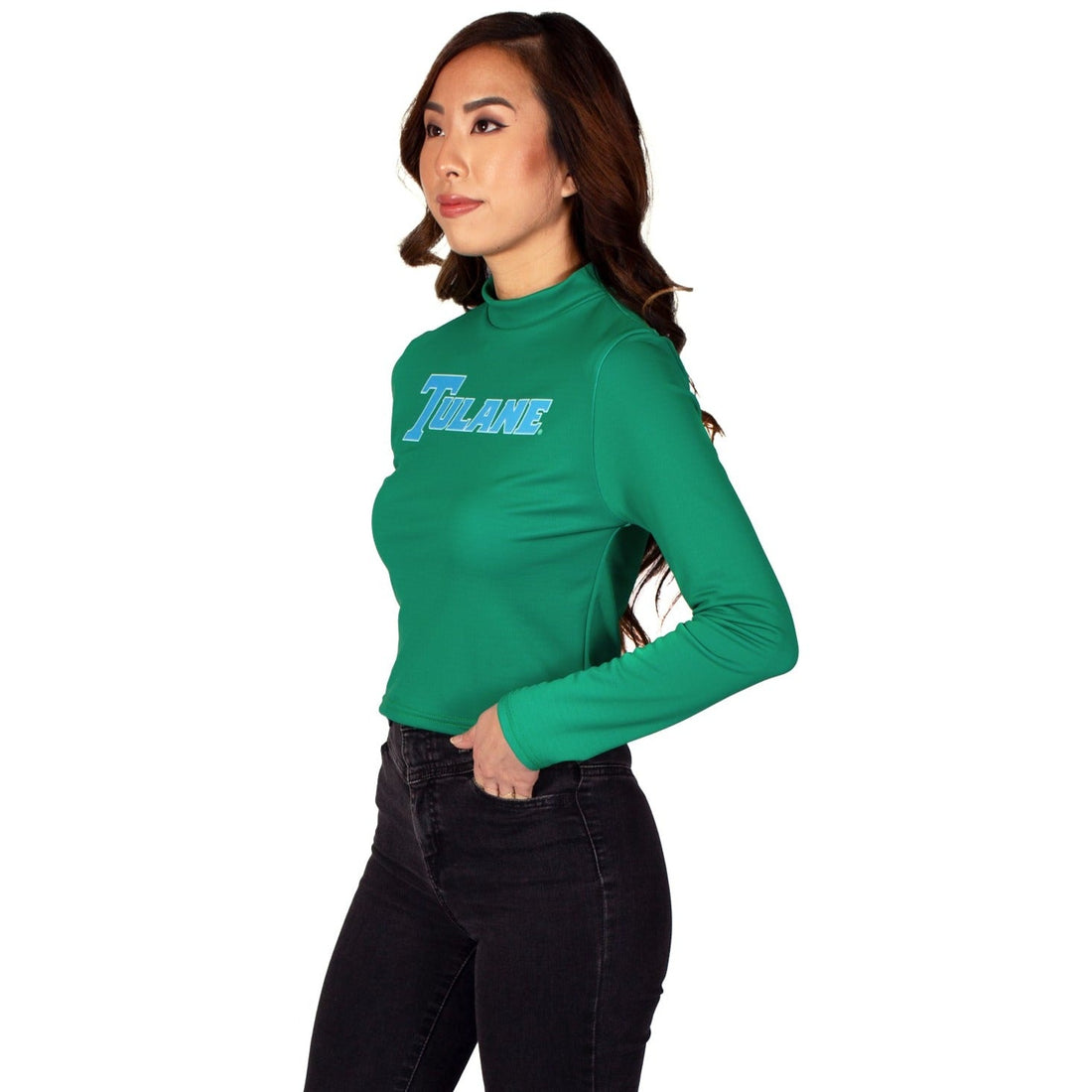 Tulane Mock Neck Top