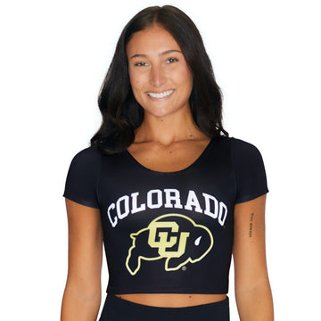 Colorado Boulder Black Babydoll Tee