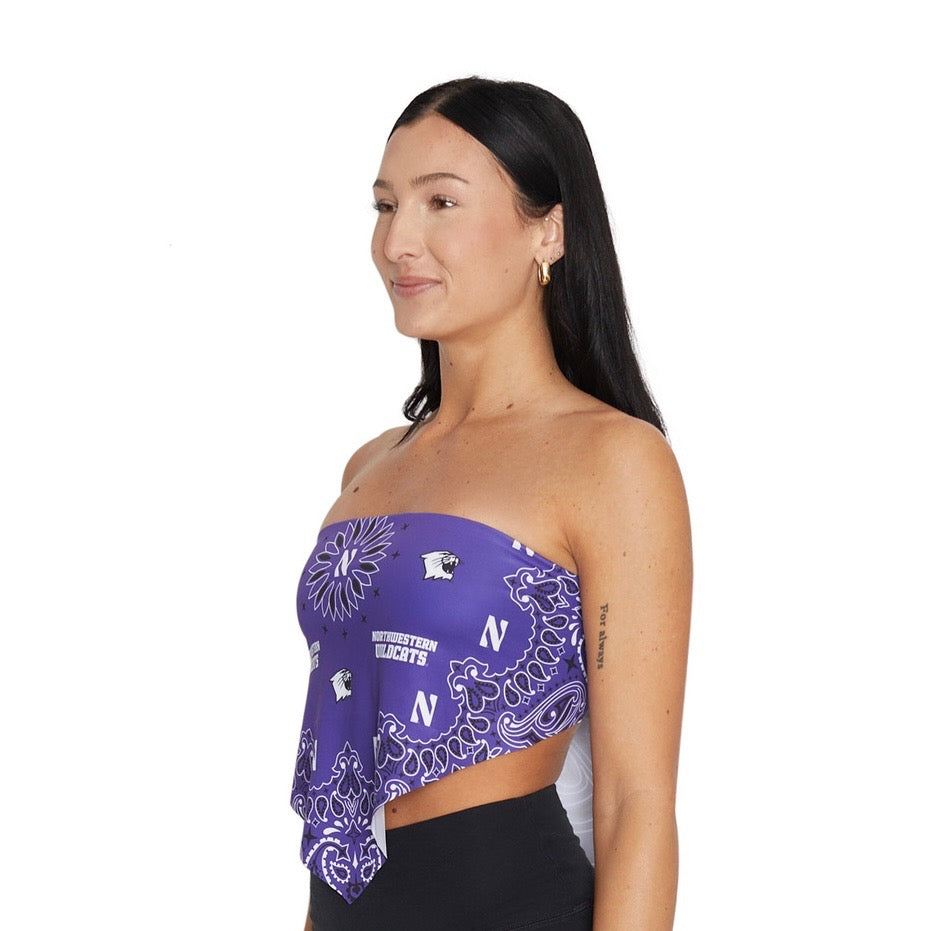 Northwestern Wildcats Bandana Top