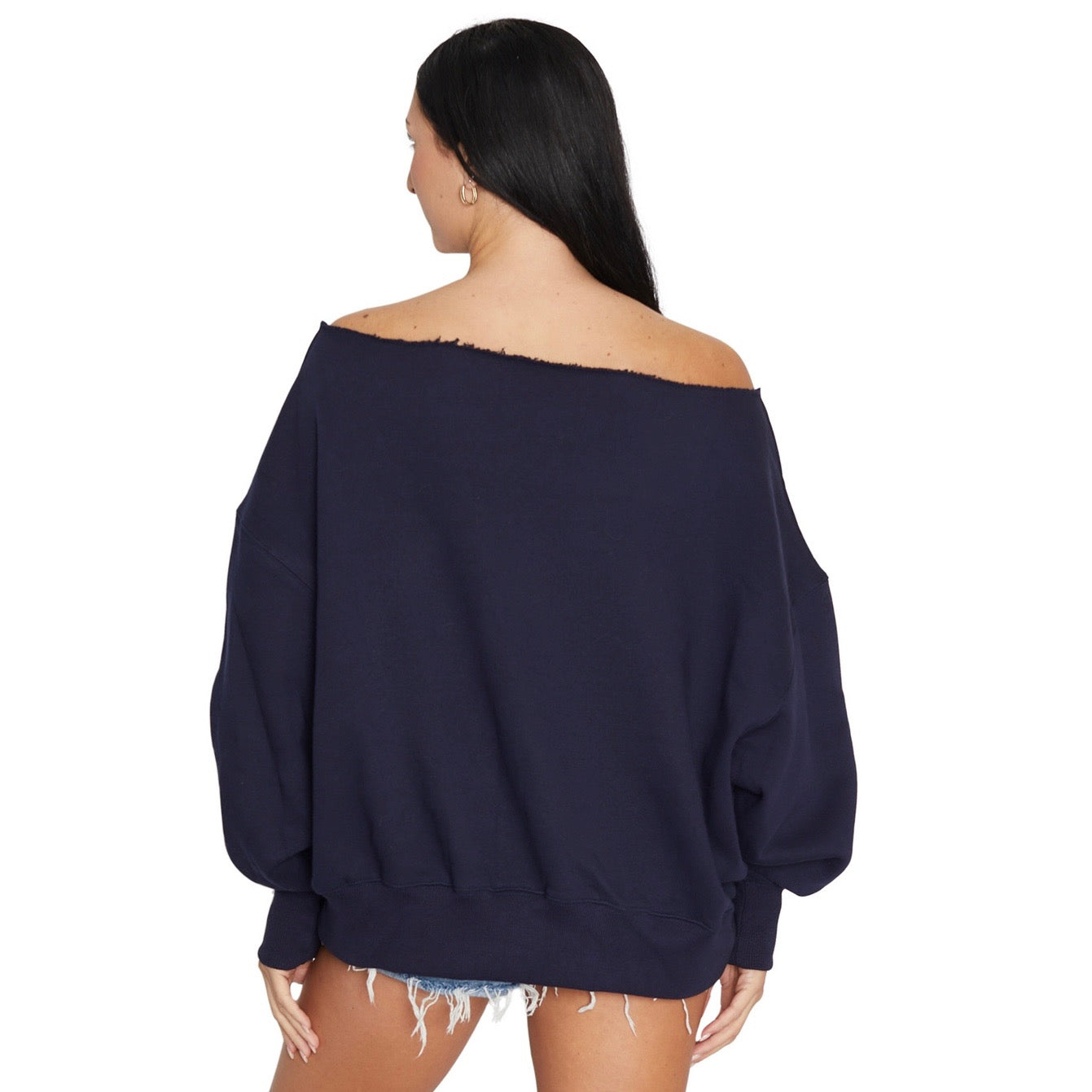 New Hampshire Wildcats Off the Shoulder Sweatshirt