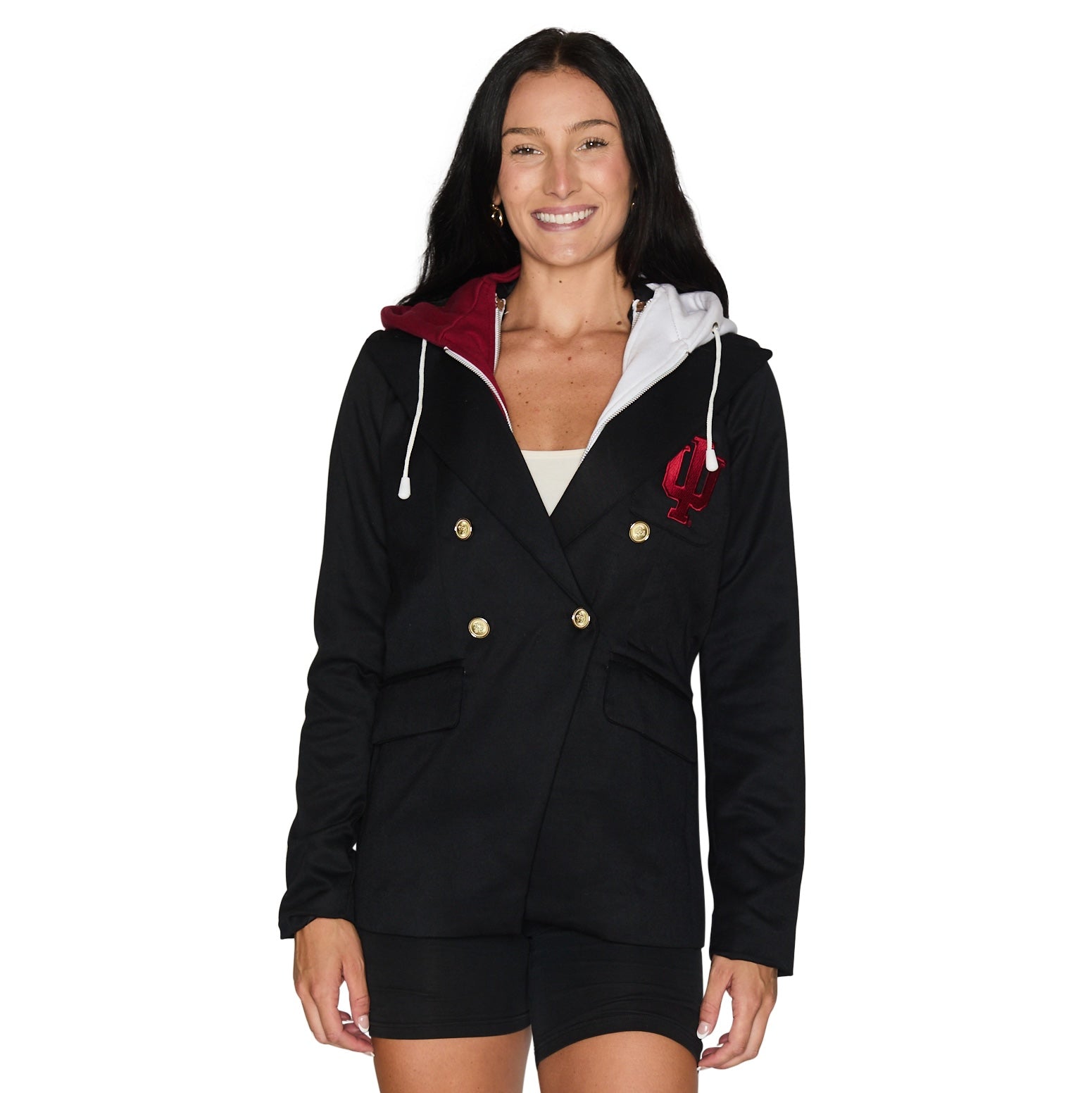Indiana Hoosiers Hooded Blazer Jacket