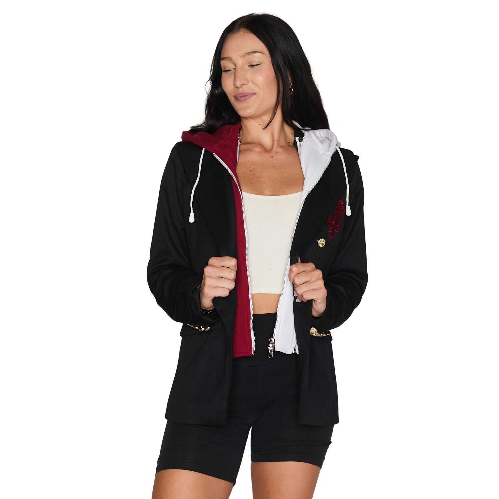Indiana Hoosiers Hooded Blazer Jacket