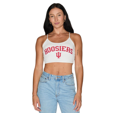 Indiana Hoosiers White Spaghetti Tank