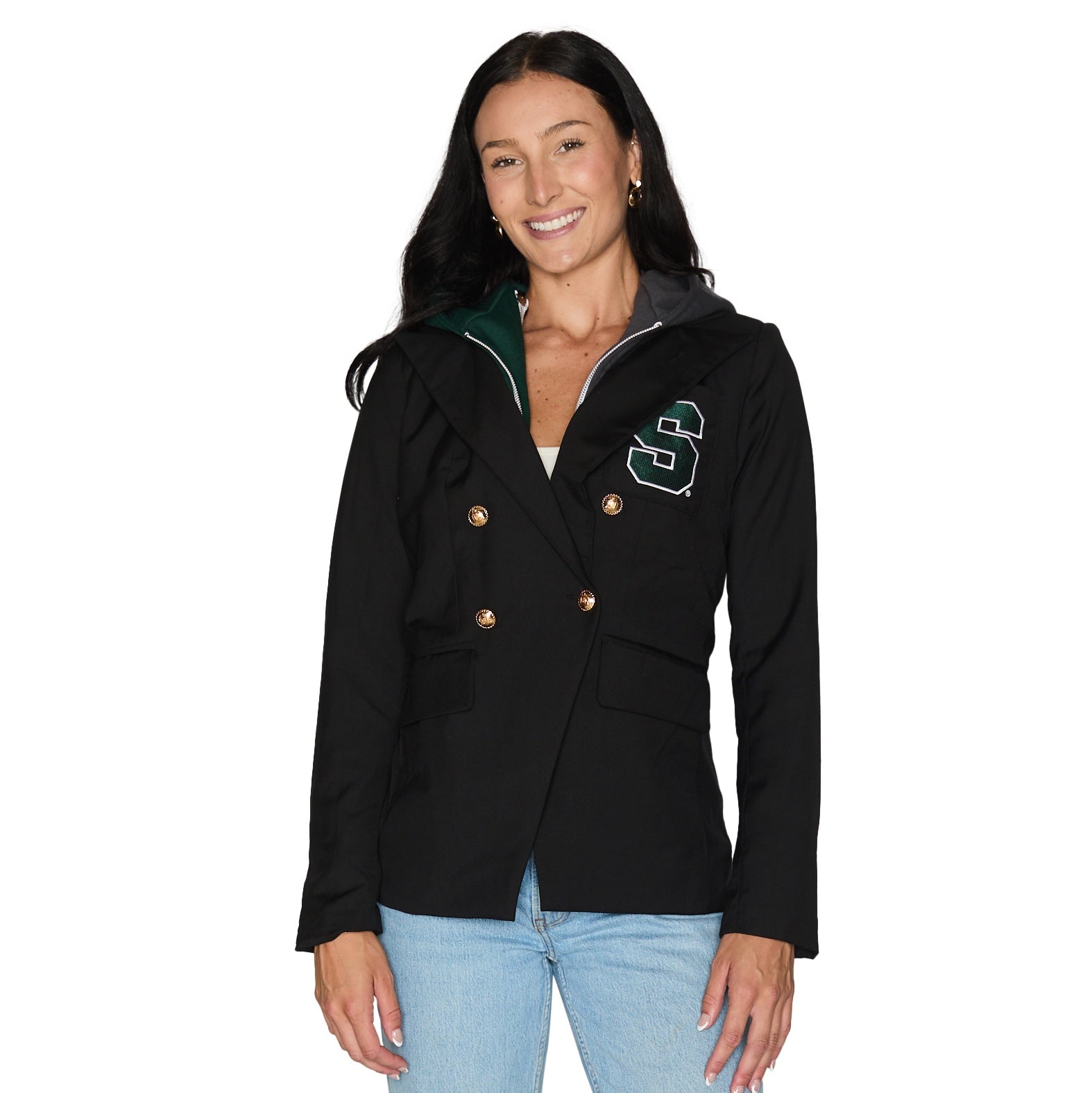 Michigan State Hooded Blazer Jacket
