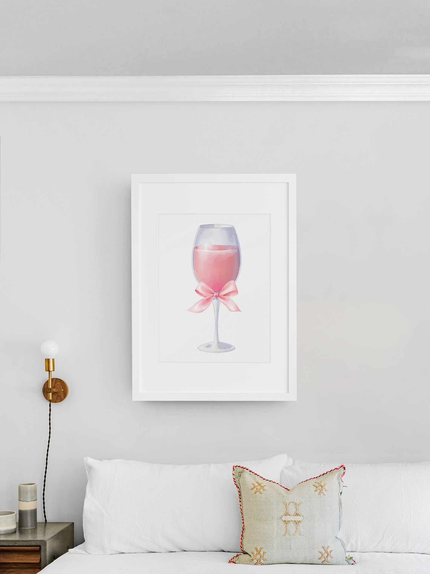 Cocktail Bow Wall Art Print | Fine Art Poster for Home Decor, Bar, Kitchen, Gift, Wall Art