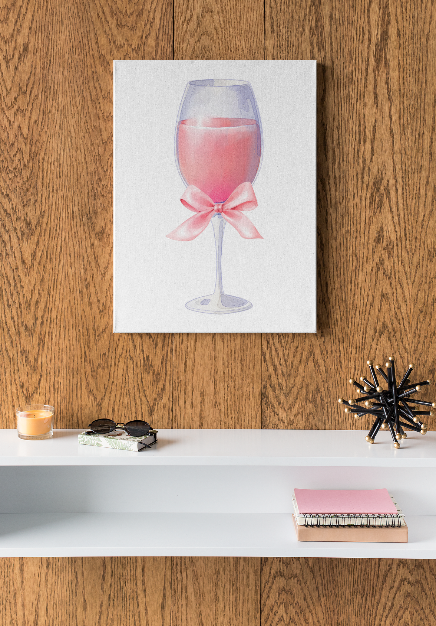 Cocktail Bow Wall Art Print | Fine Art Poster for Home Decor, Bar, Kitchen, Gift, Wall Art