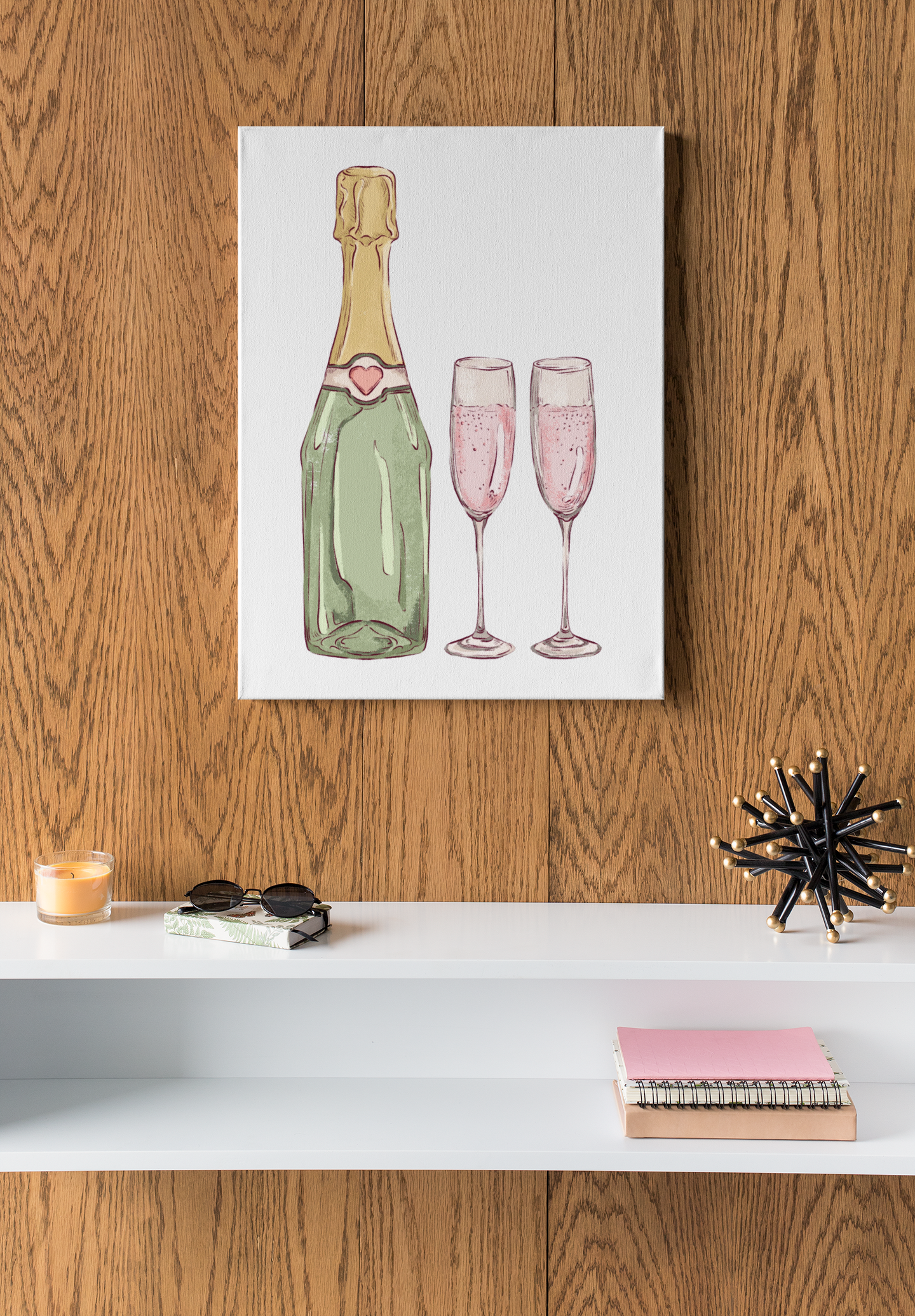 Customizable: Chic Champagne Art Print