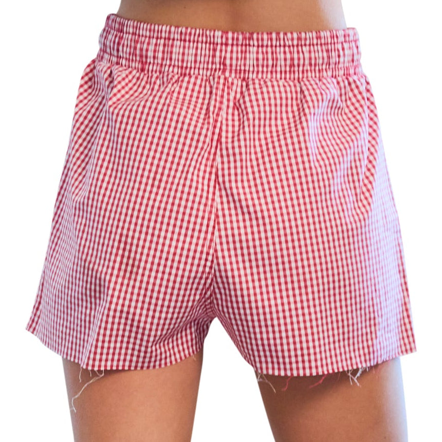 Kansas Jayhawks Gingham Shorts