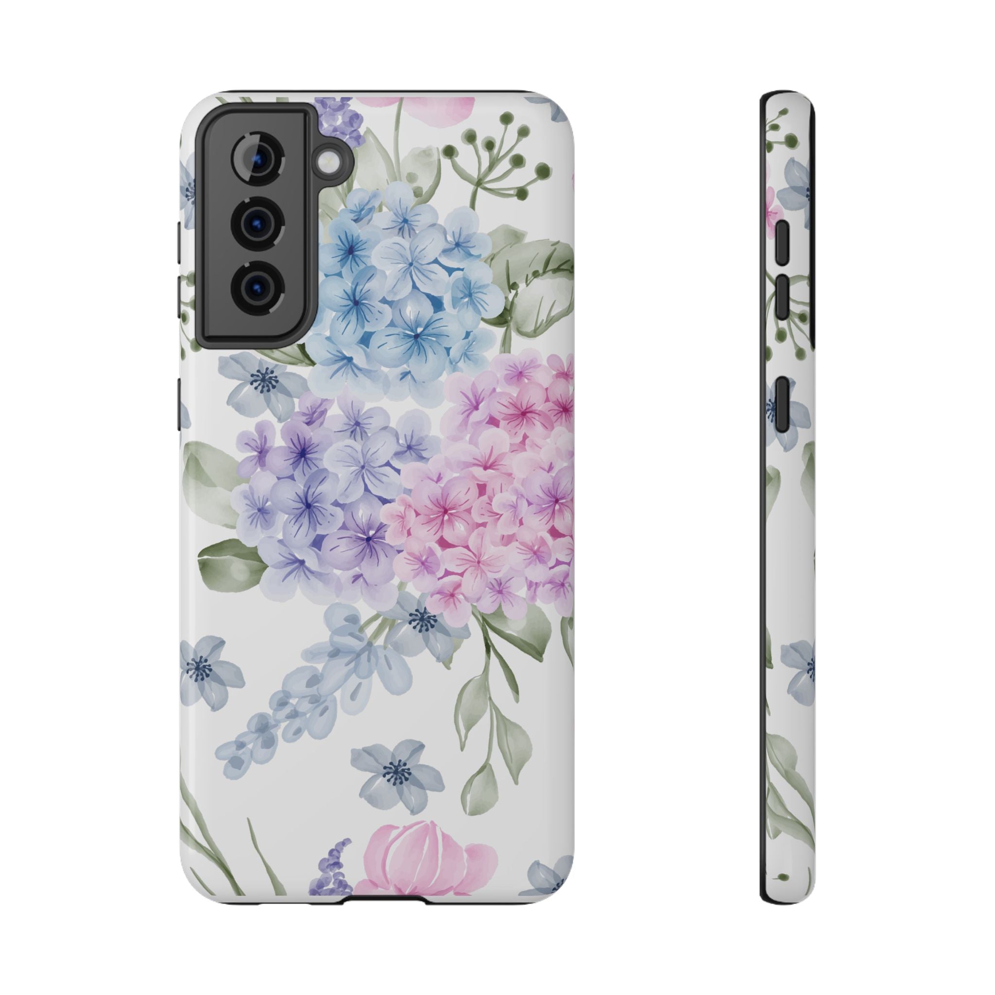Customizable: Floral Hydrangea Impact-Resistant Phone Case