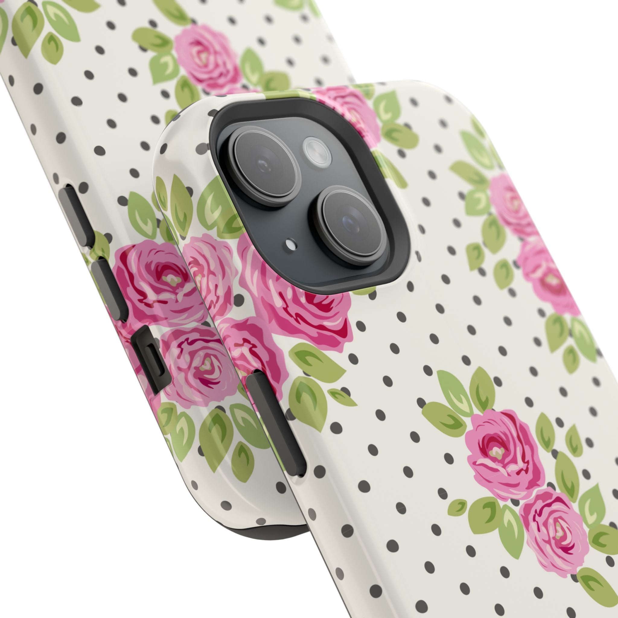 Customizable: Floral Polka Dot Phone Case