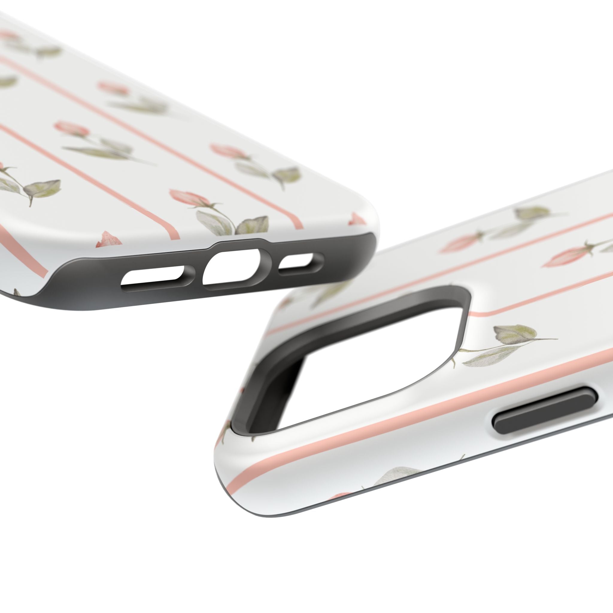 Customizable: Floral Impact-Resistant Phone Case, Chic Phone Cover