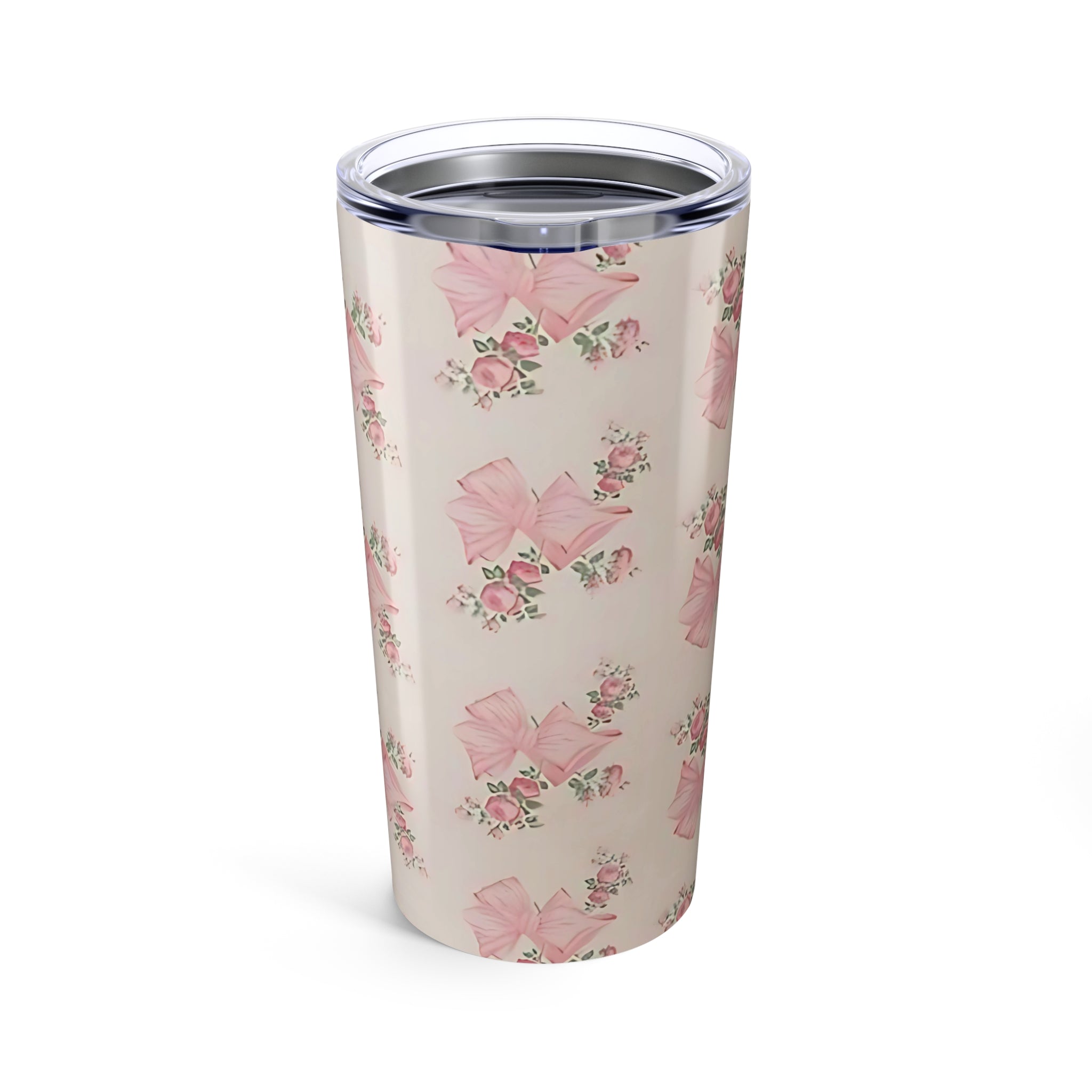 Romantic Floral Tumbler 20oz - Personalized Travel Mug, Gift for Her, Wedding Favor, Floral Tumbler, Bridesmaid Gift