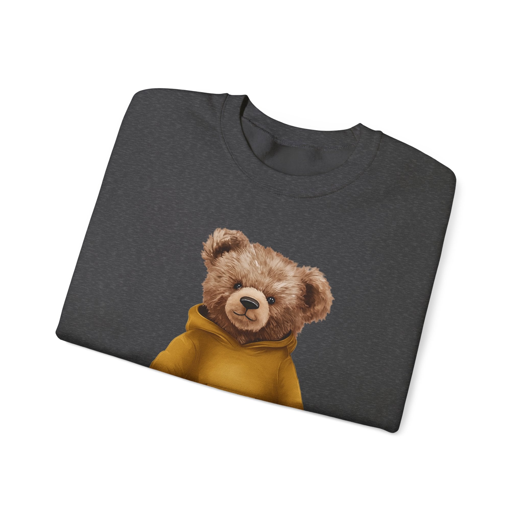 Customizable Bear with Gold Hoodie Crewneck