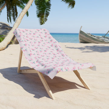 Customizable: Floral Beach Towel, Soft Sand Towel, Summer Gift, Poolside Relaxation, Beach Accessories, Vacation Essentials, Floral Print Towel
