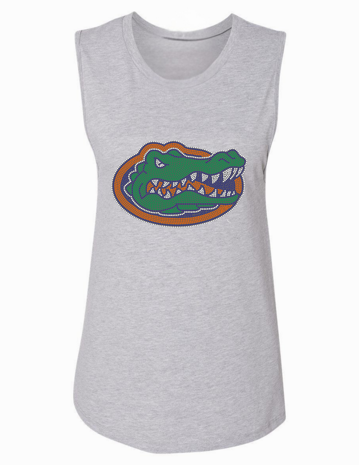 University of Florida Gator Head Gray Tank Top