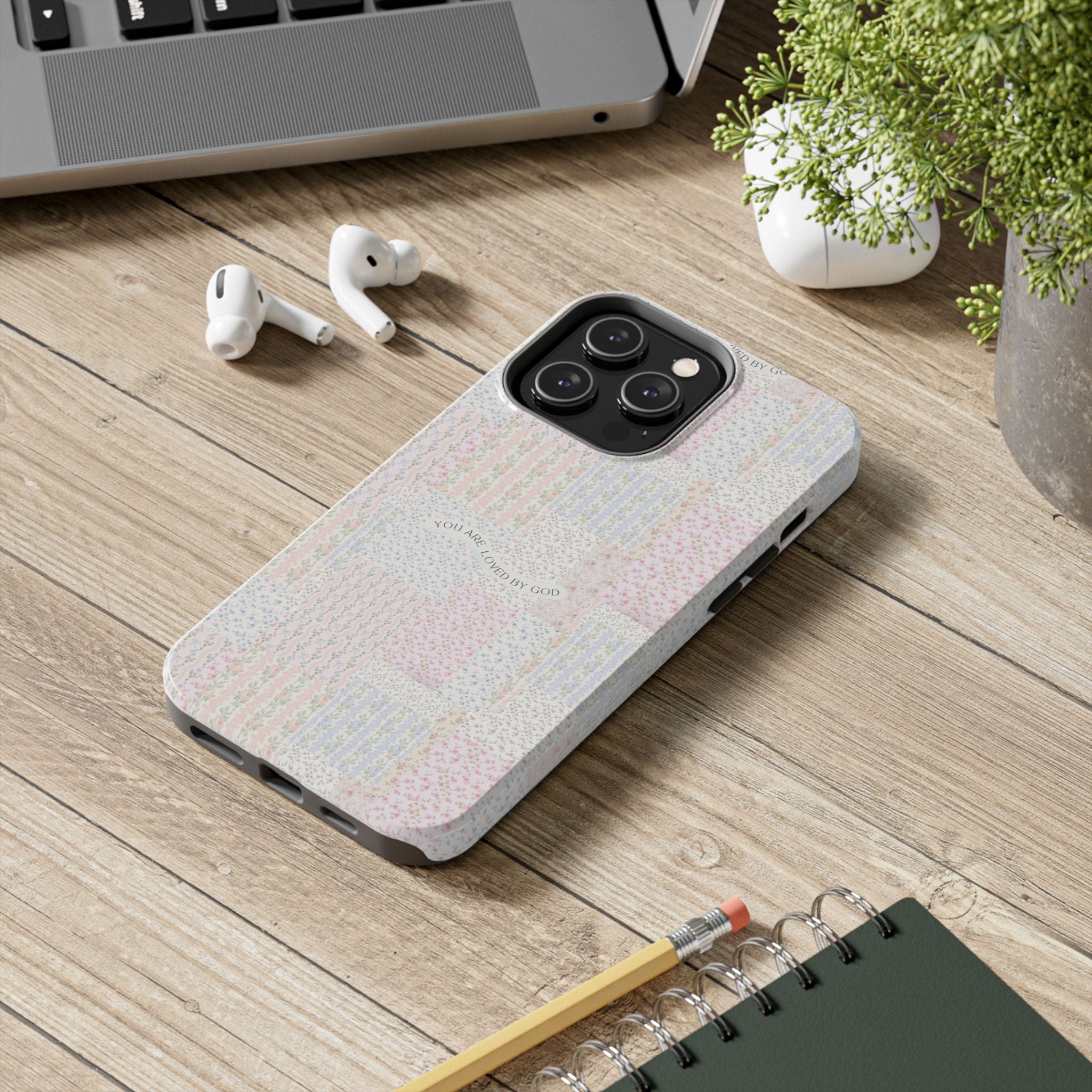 Floral Tough Phone Cases, Protective Phone Cover, Inspirational Tech Accessory, Gift for Her, Fashionable Phone Case, Unique Design