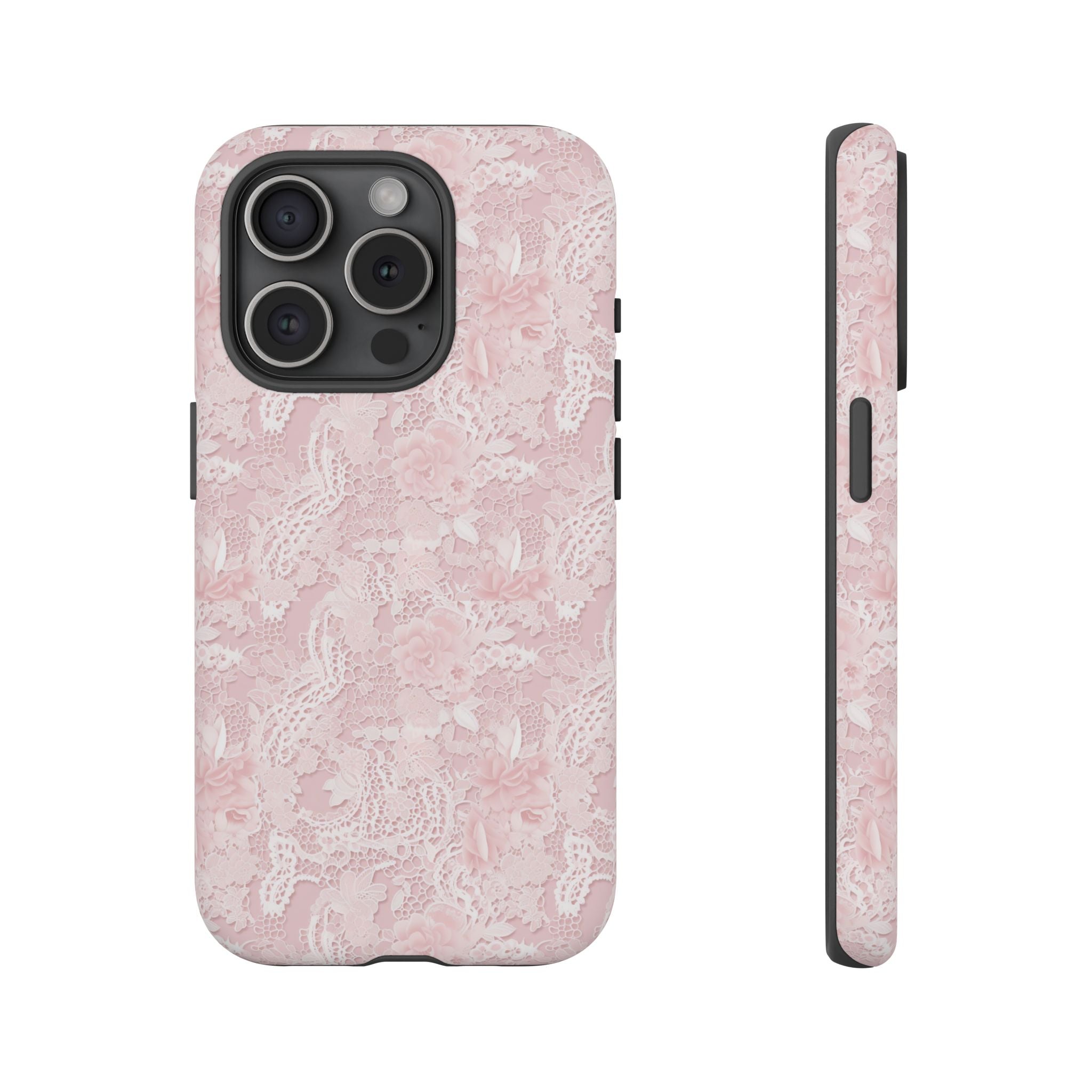 Customizable: Pink Floral Phone Case, Stylish Tough Cases, Unique Gift for Her, Cute Phone Accessories, Floral Tech Cover