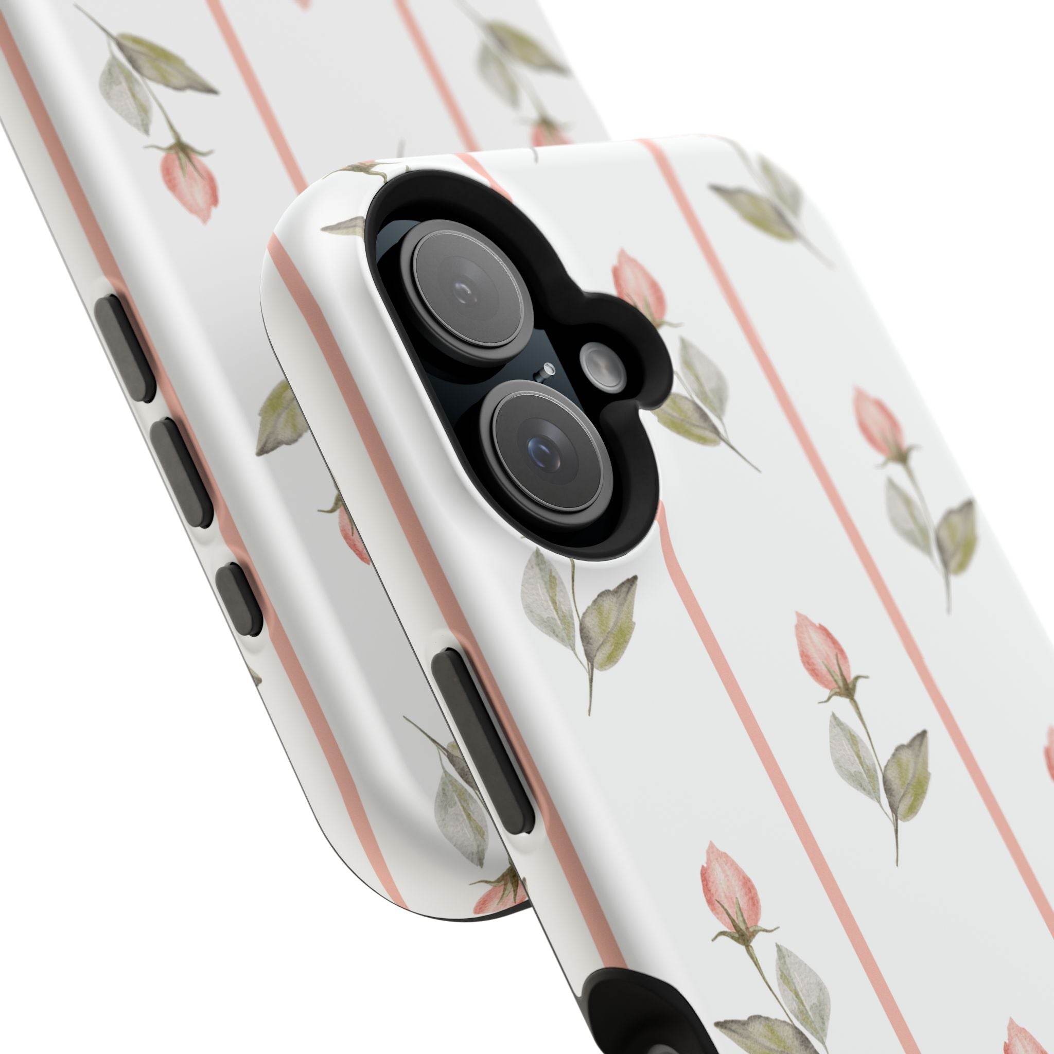 Customizable: Floral Impact-Resistant Phone Case, Chic Phone Cover