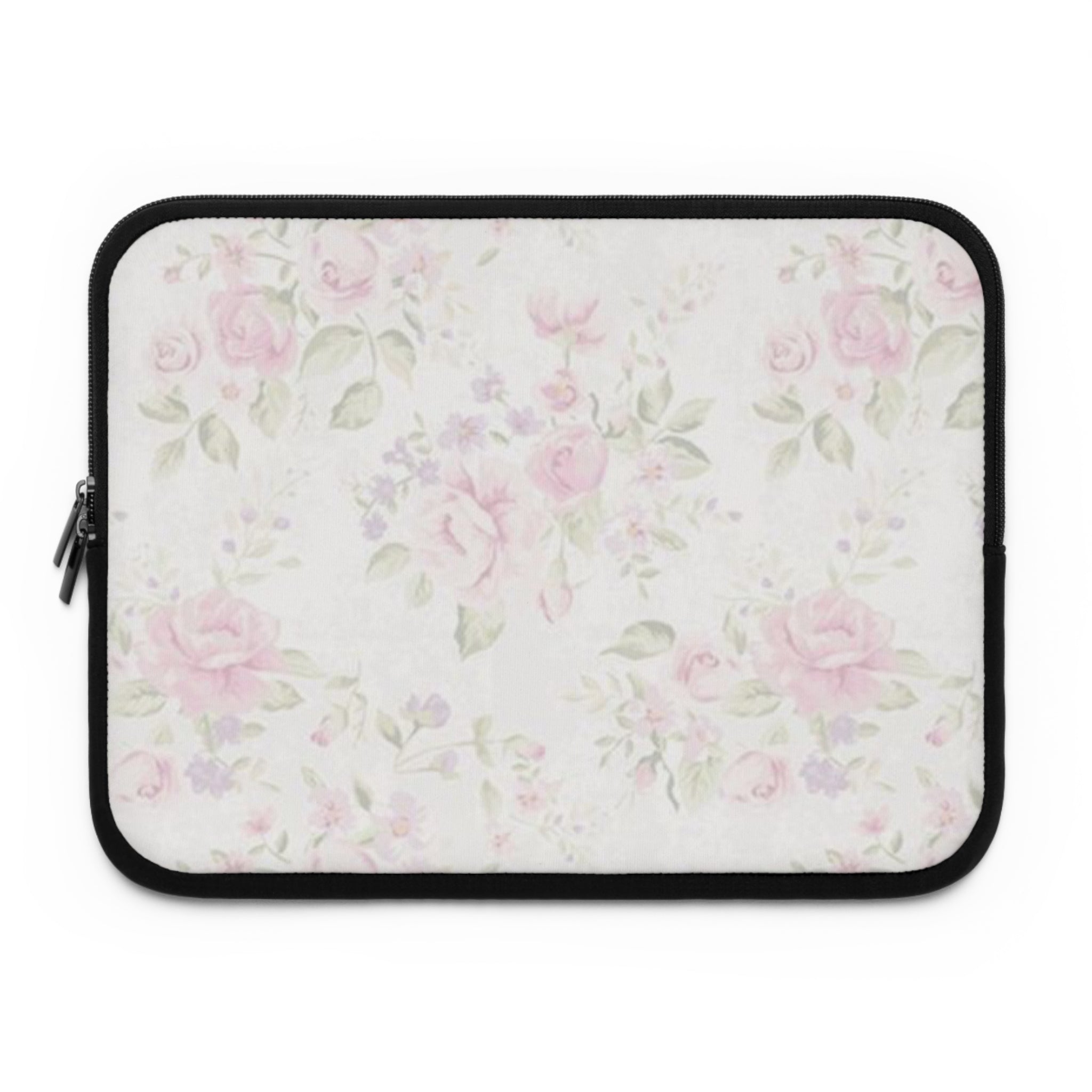 Chic Floral Laptop Sleeve - Stylish Tech Accessory for Women, Cute Gift for Students, Mother's Day, Birthday