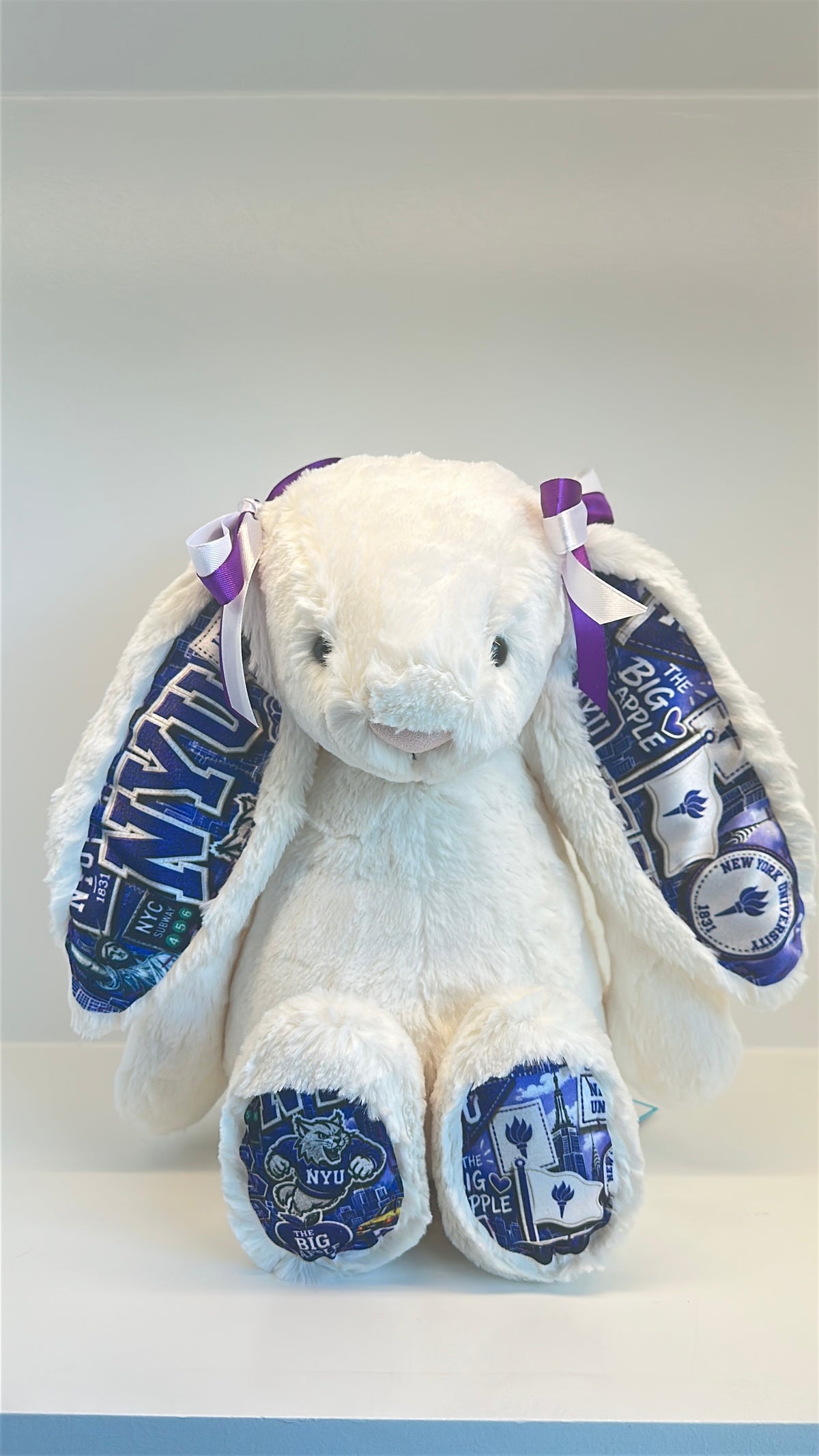 New York University (NYU) Fully Custom College Jellycat Bunny